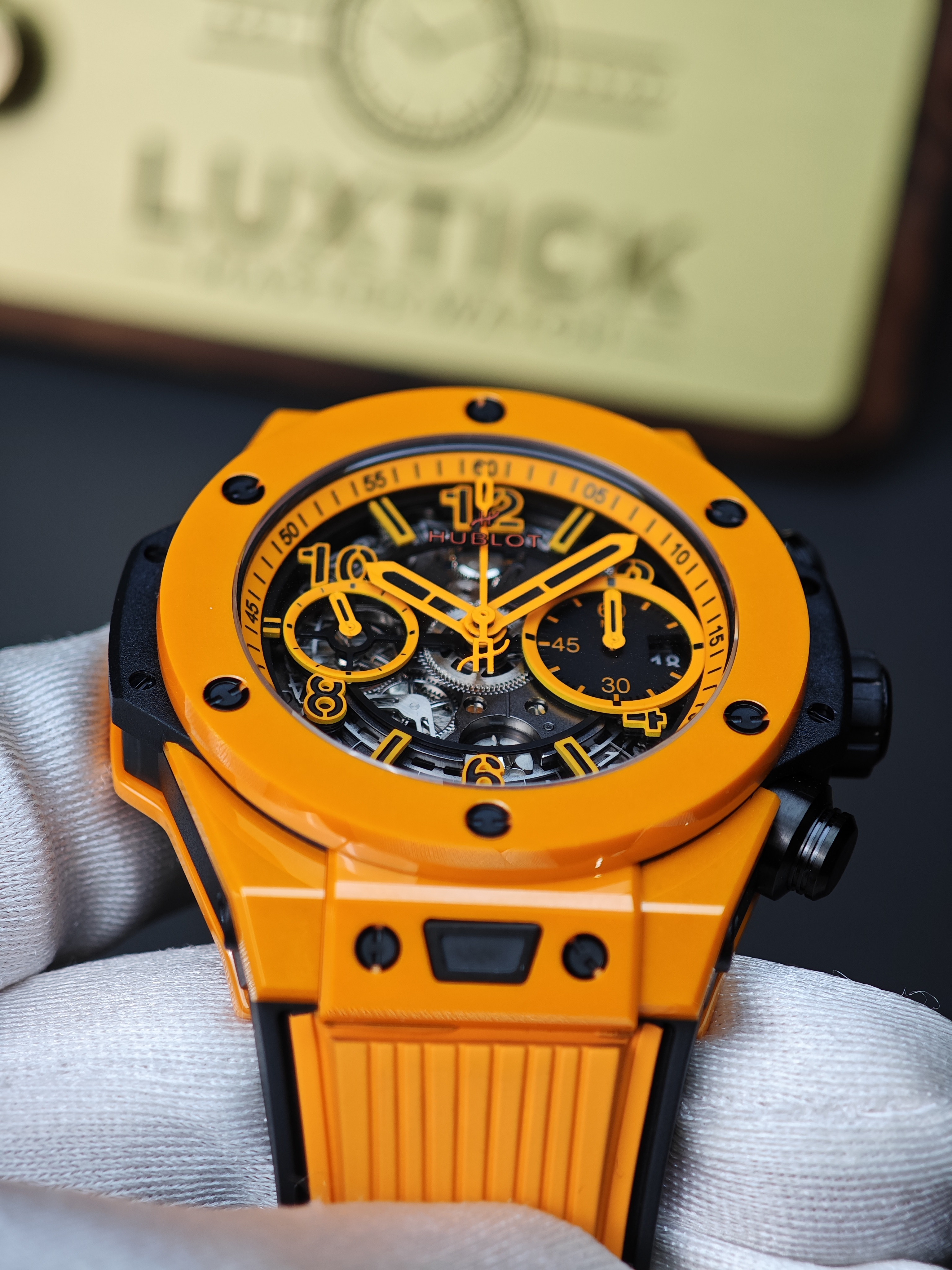 Super Clone Hublot Big Bang Unico Orange Ceramic 42mm Watches