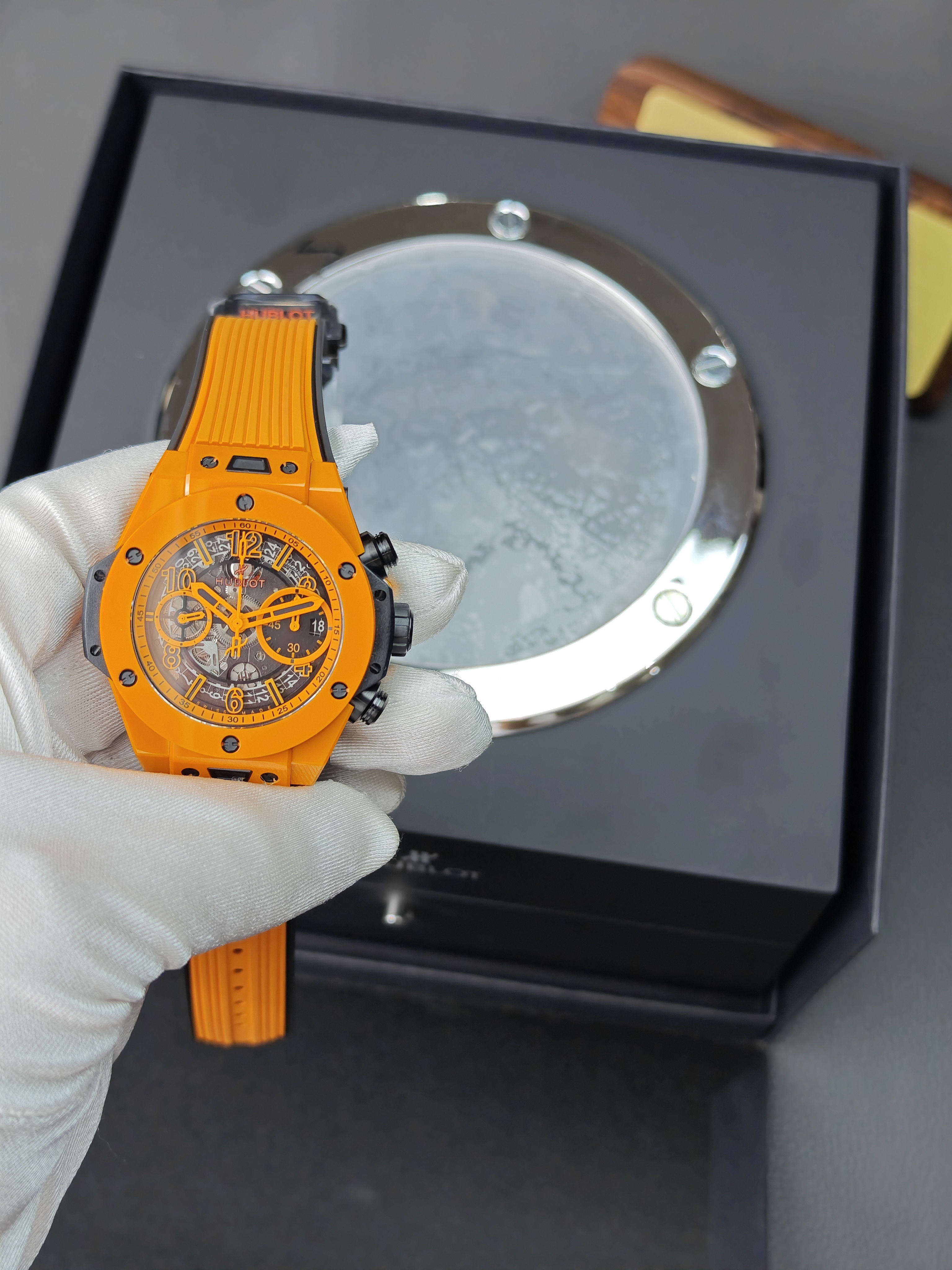 Super Clone Hublot Big Bang Unico Orange Ceramic 42mm Watches