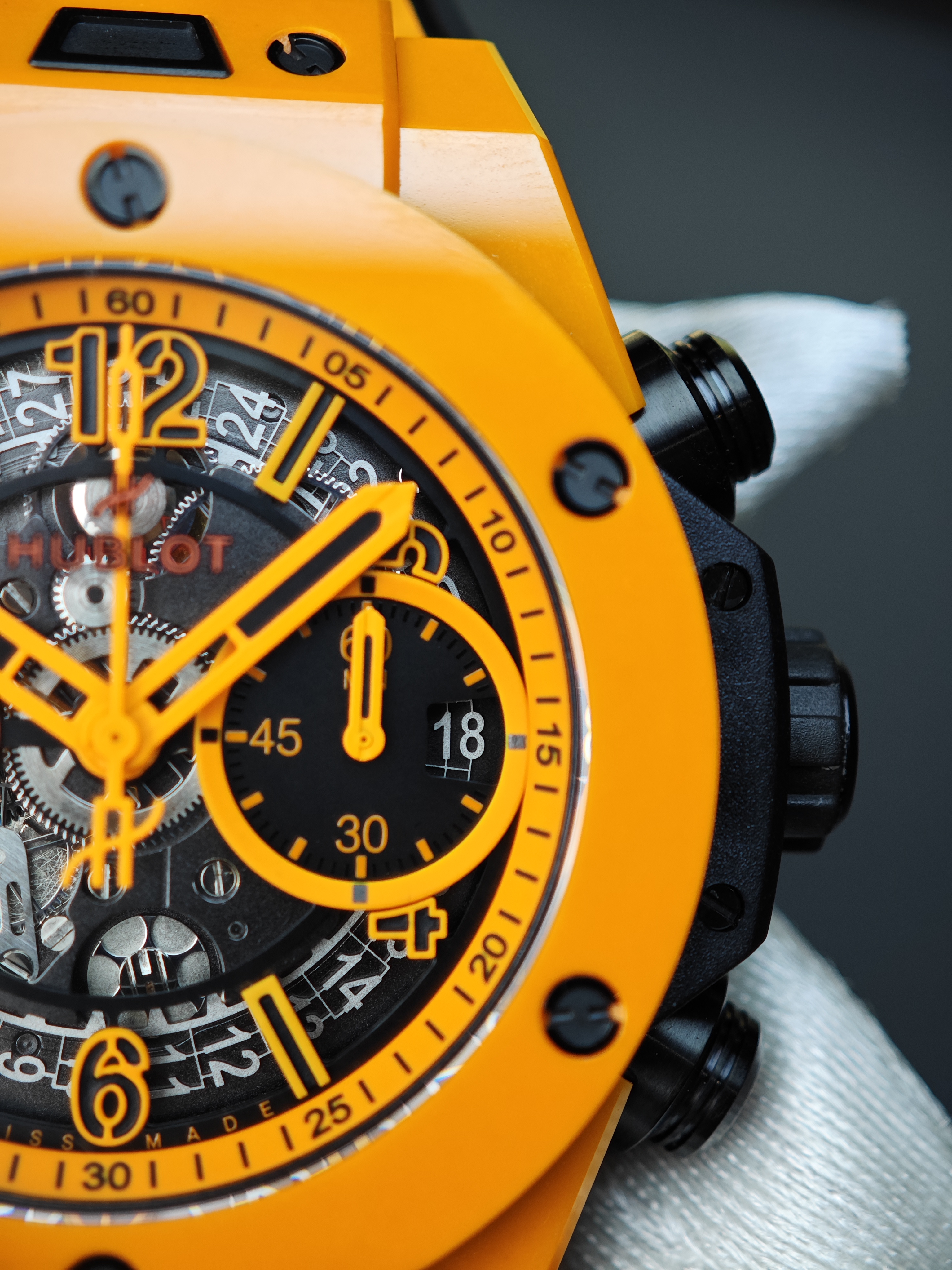 Super Clone Hublot Big Bang Unico Orange Ceramic 42mm Watches