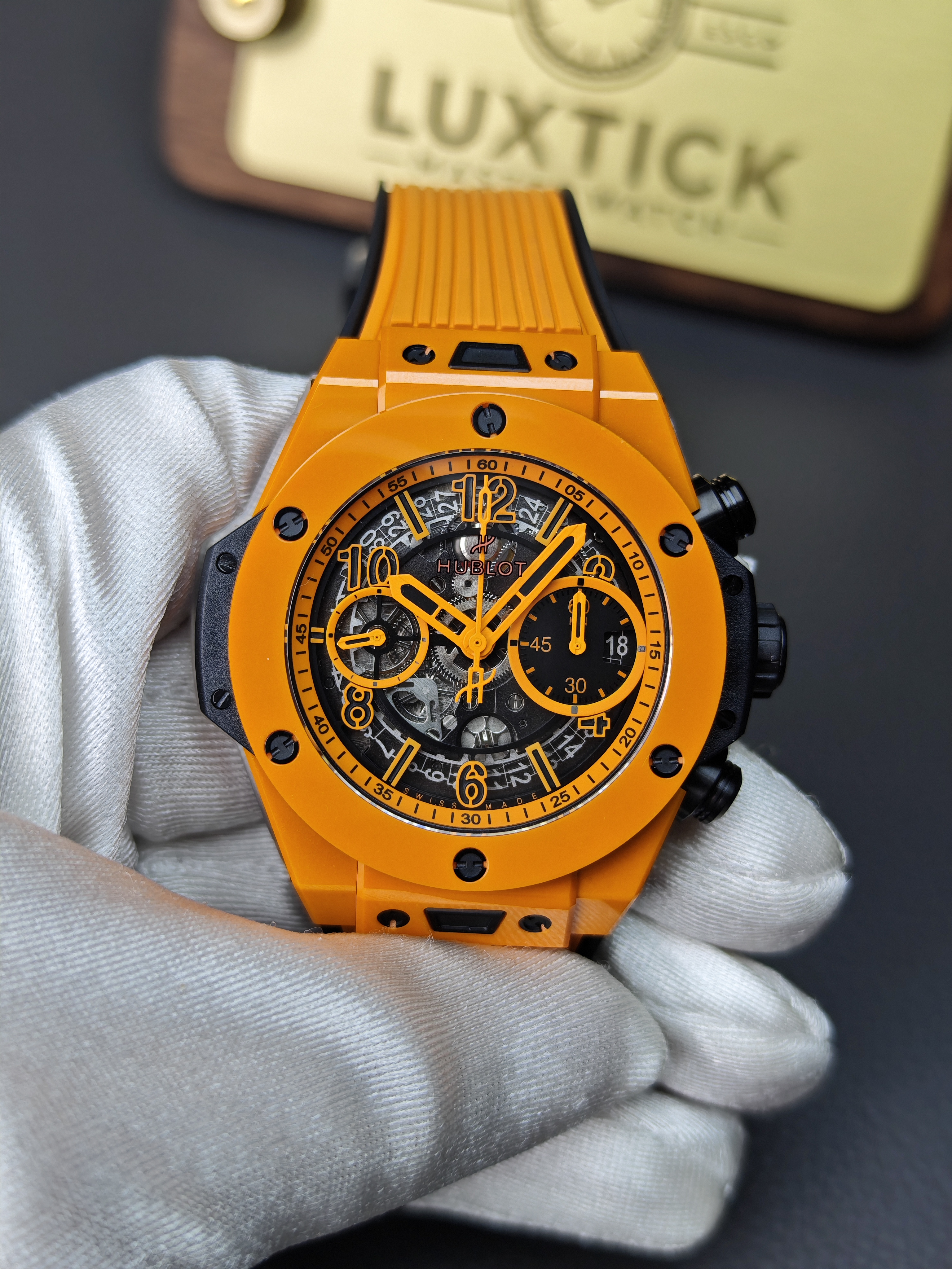 Super Clone Hublot Big Bang Unico Orange Ceramic 42mm Watches