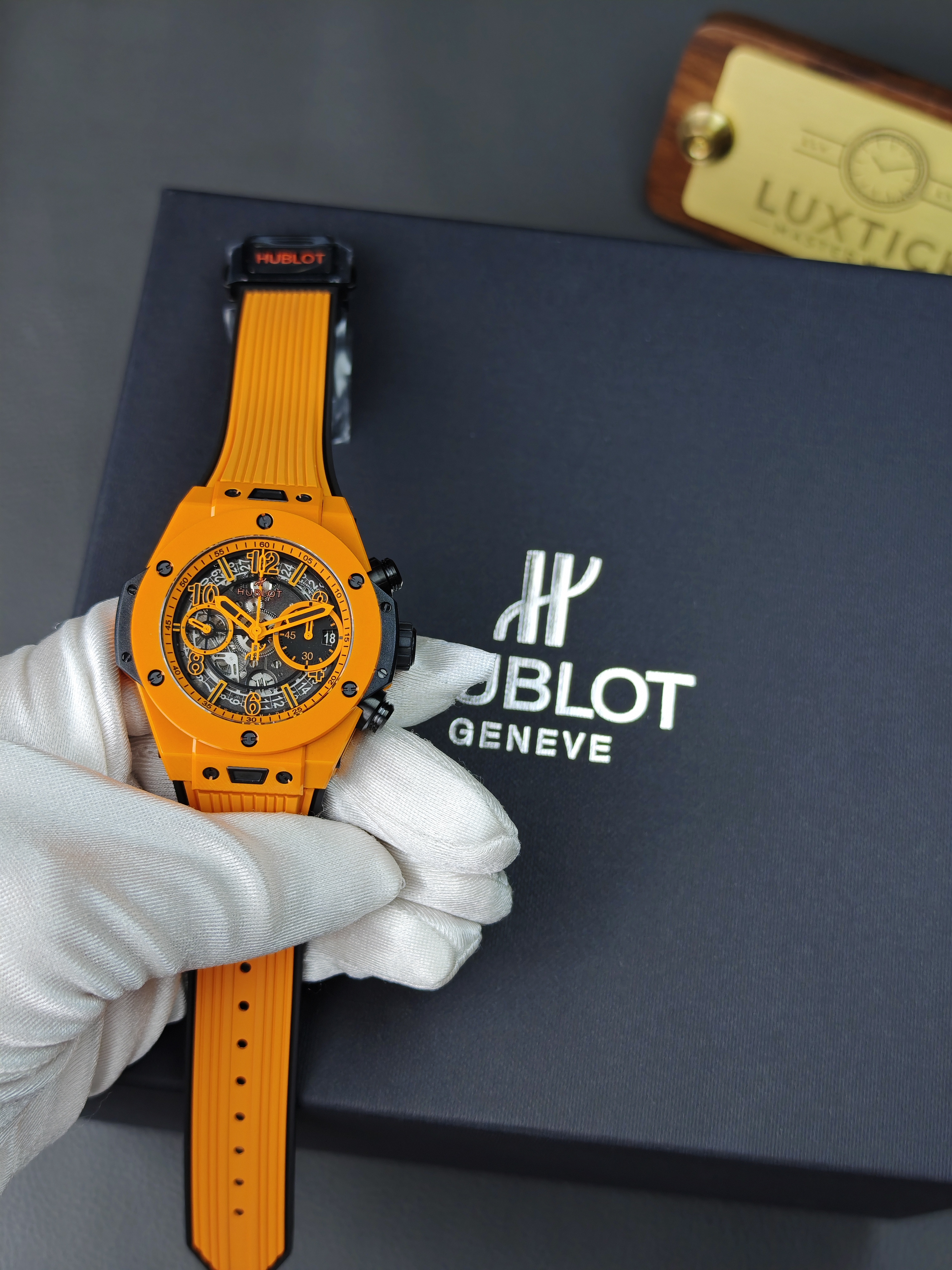 Super Clone Hublot Big Bang Unico Orange Ceramic 42mm Watches