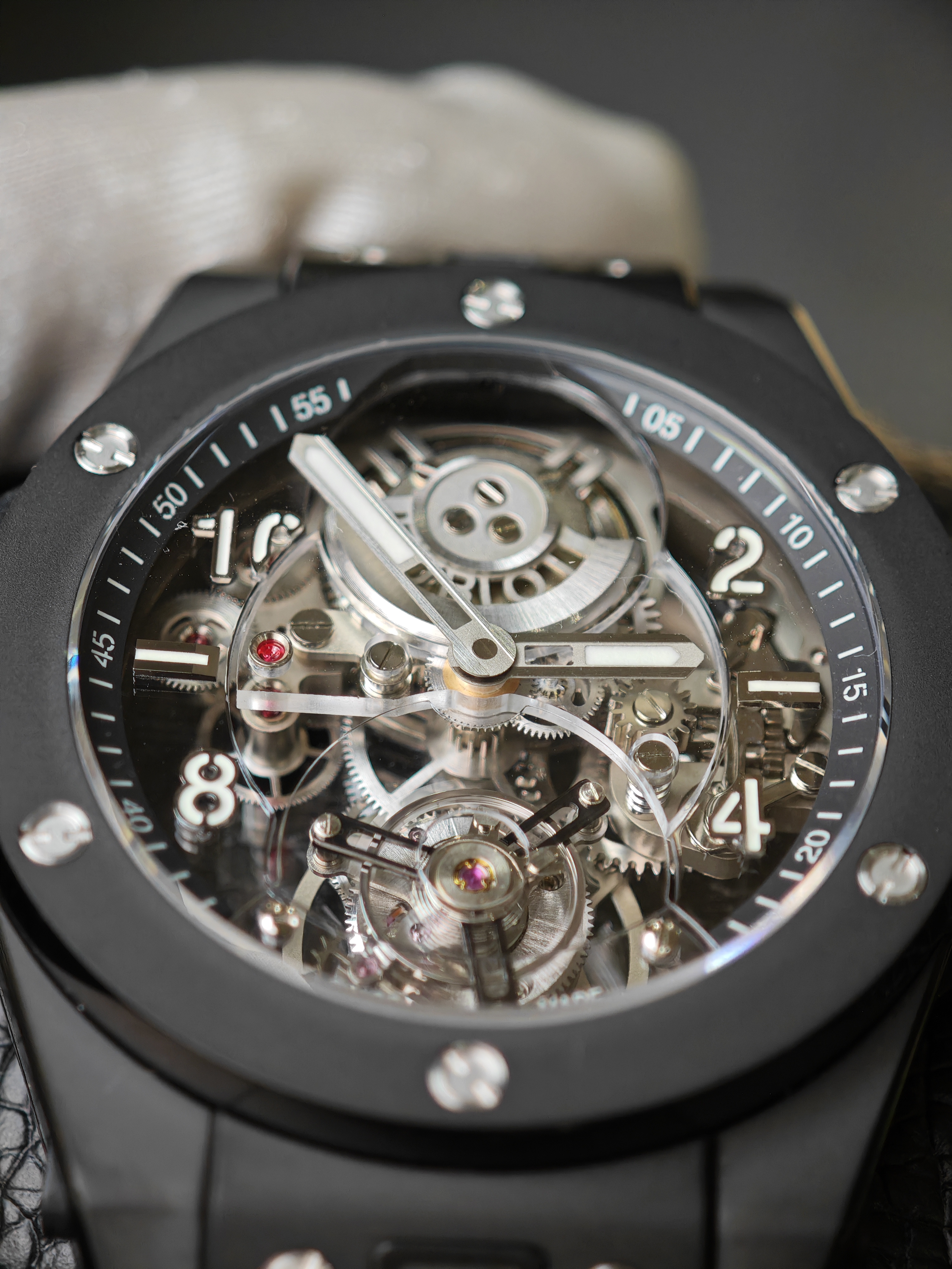 Super clone 1:1 Hublot Big Bang series 419.CI.0170.RX tourbillon exclusive debut