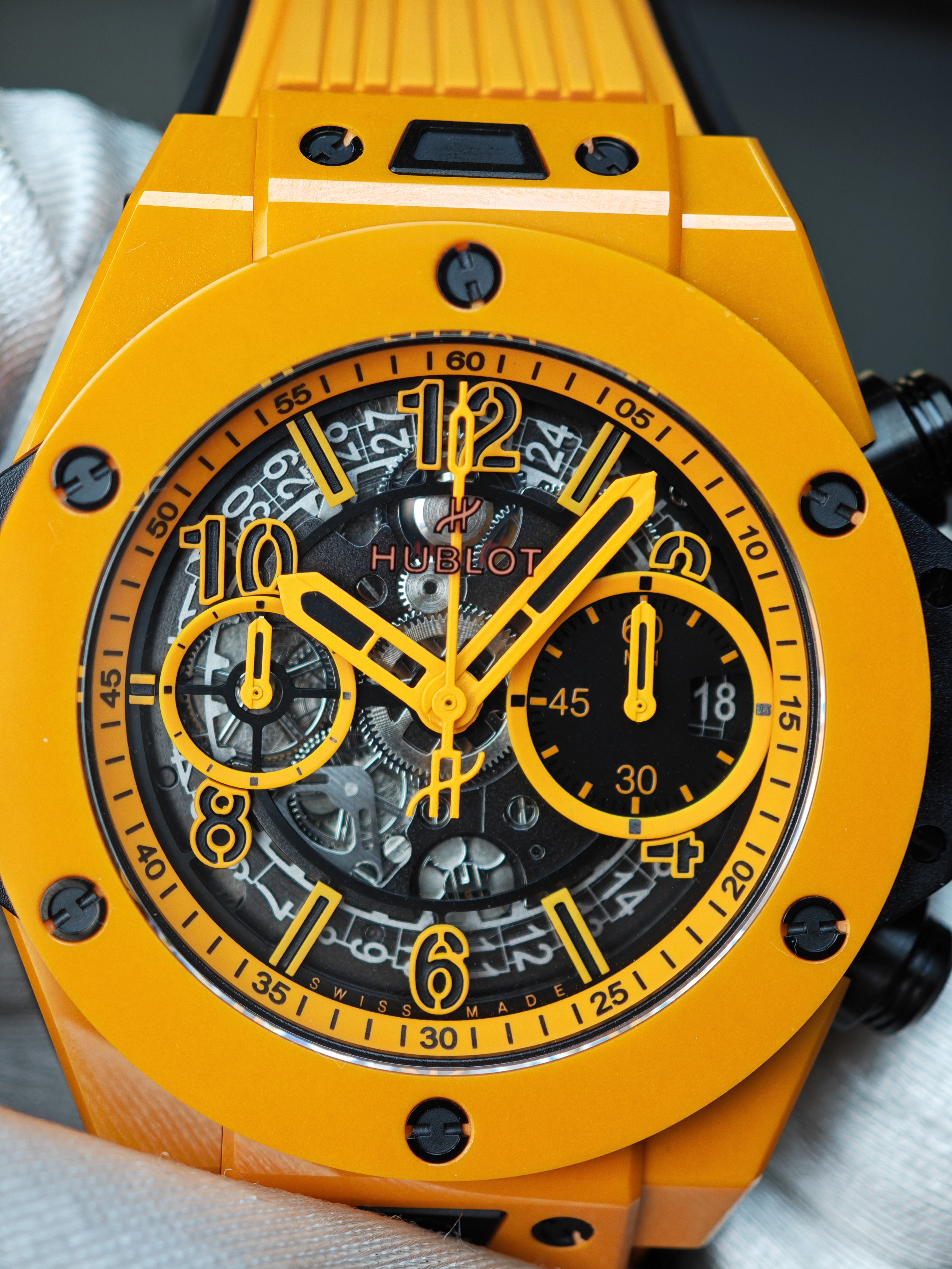 Super Clone Hublot Big Bang Unico Orange Ceramic 42mm Watches