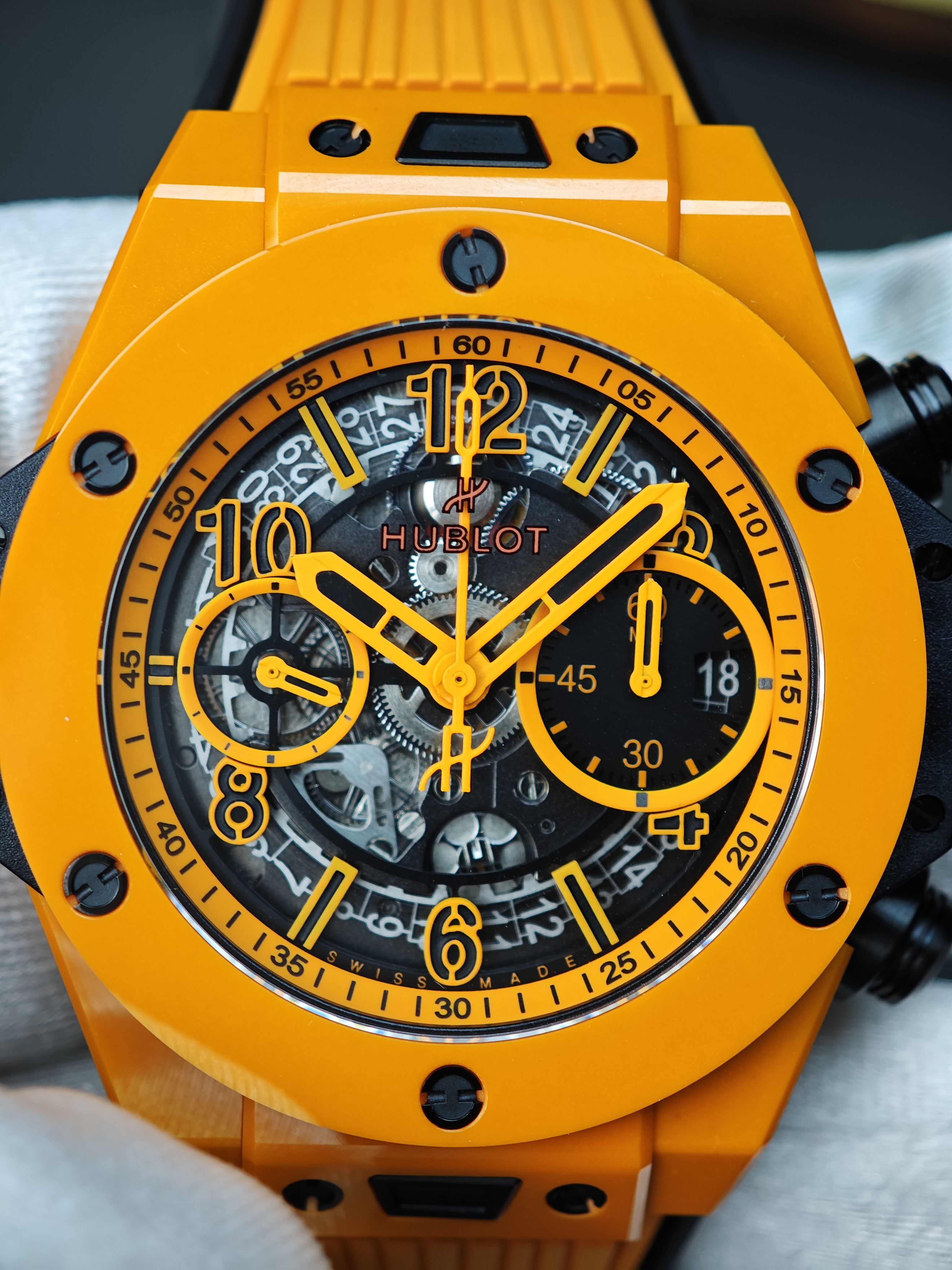 Super Clone Hublot Big Bang Unico Orange Ceramic 42mm Watches
