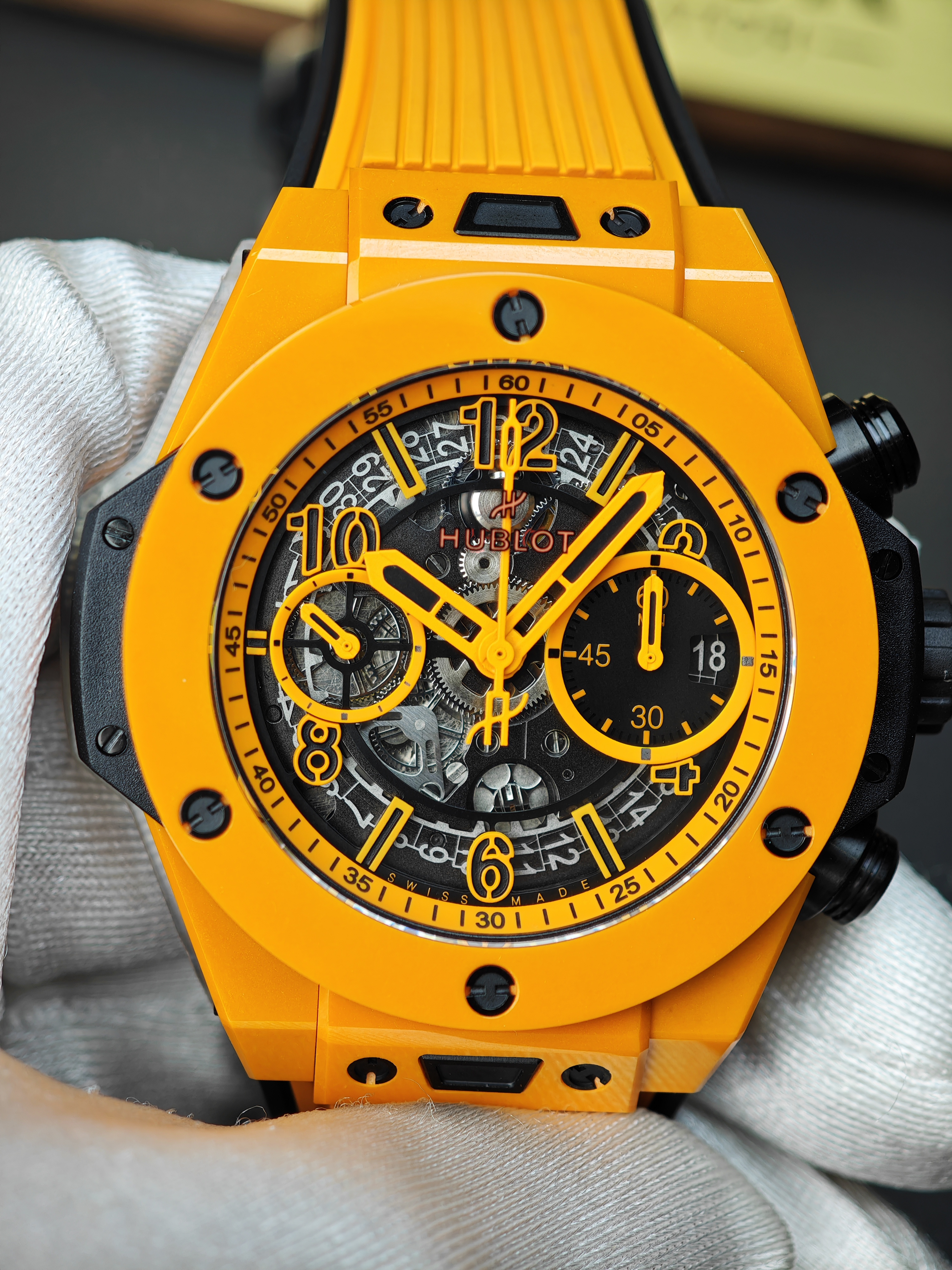 Super Clone Hublot Big Bang Unico Orange Ceramic 42mm Watches
