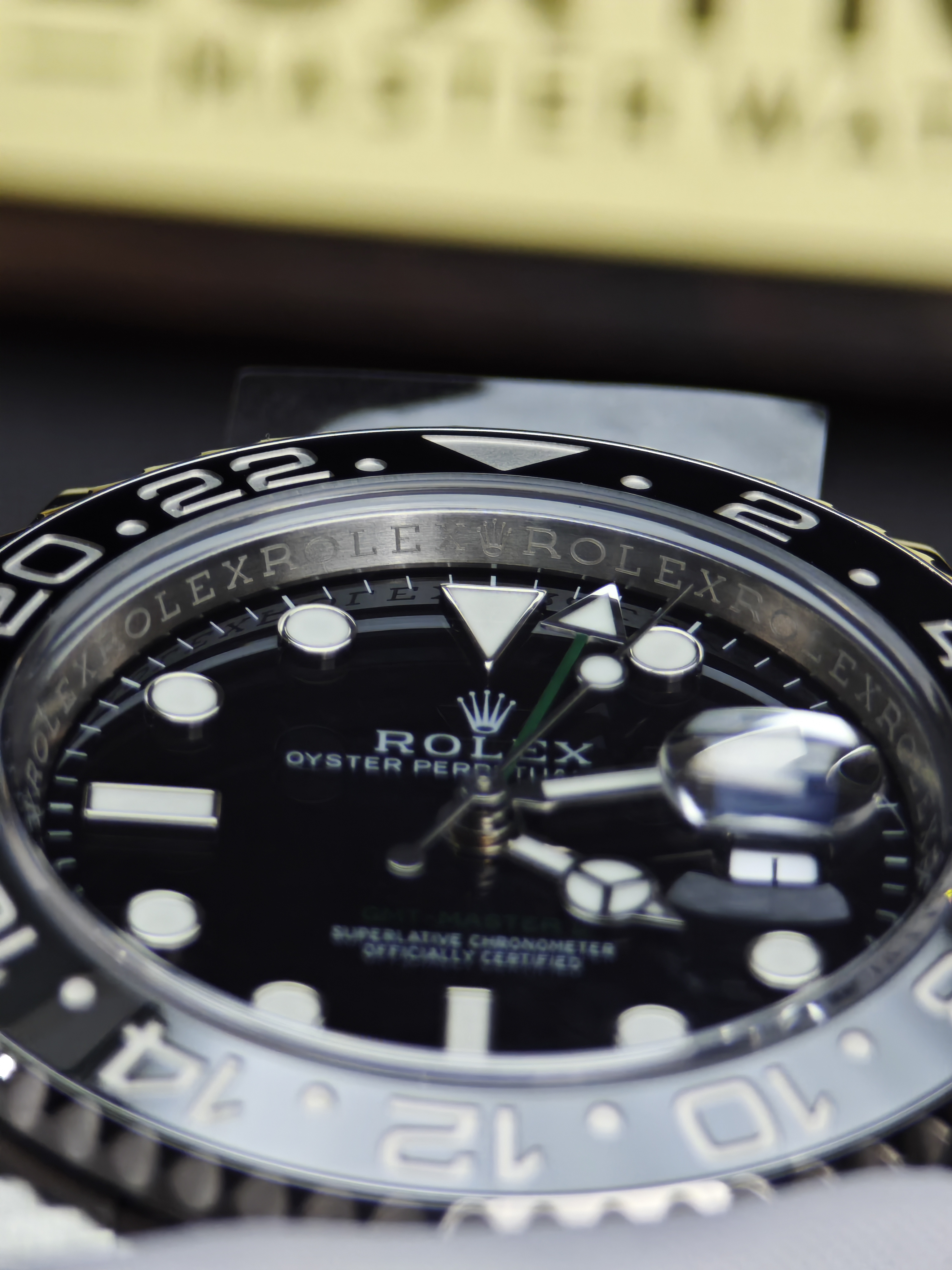 Rolex Bruce Wayne GMT Master II 126710grnr-0004 Black/Grey two-tone ceramic bezel Stainless Steel on Oyster (40mm) Super Clone