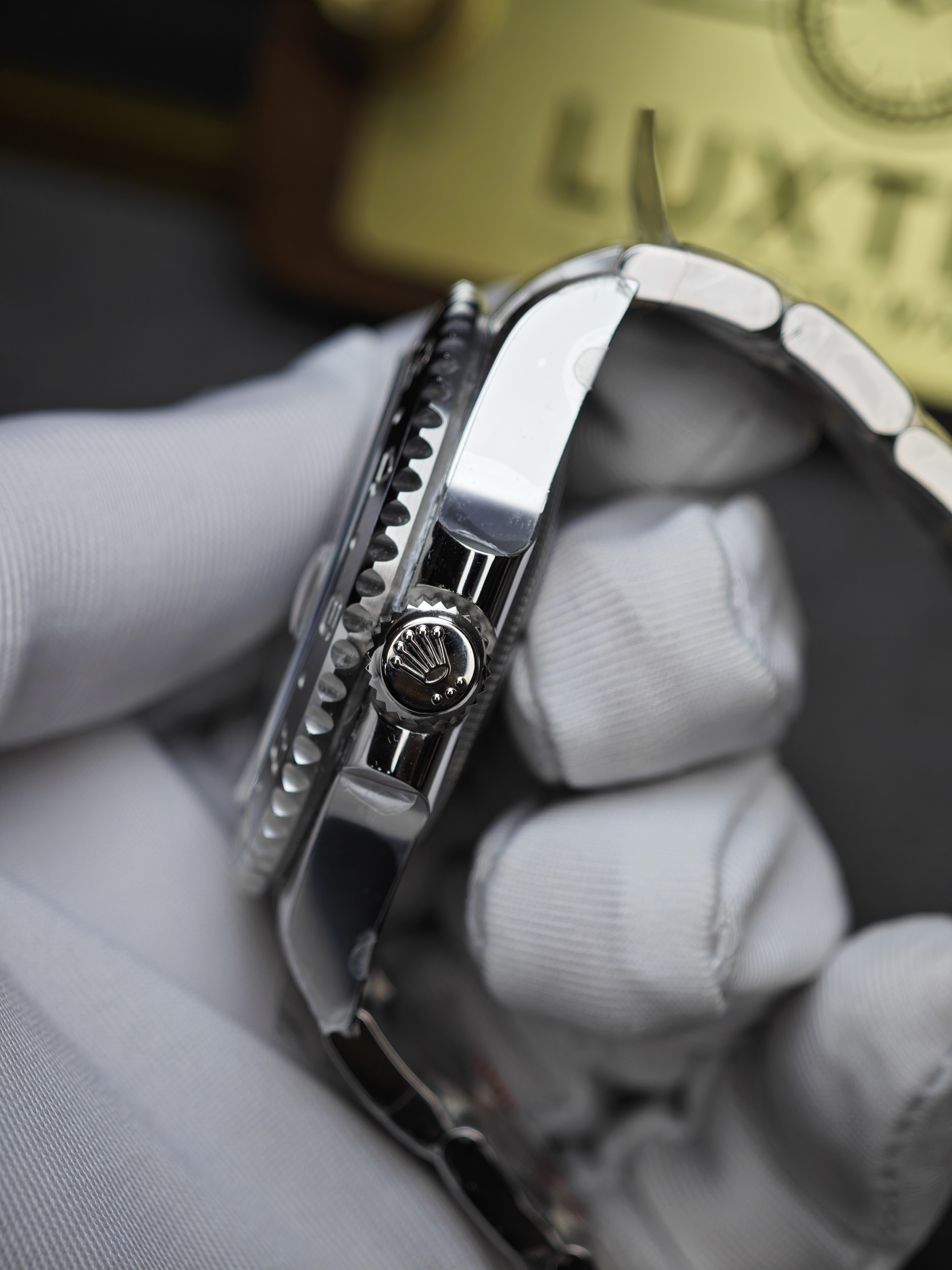 Rolex Bruce Wayne GMT Master II 126710grnr-0004 Black/Grey two-tone ceramic bezel Stainless Steel on Oyster (40mm) Super Clone