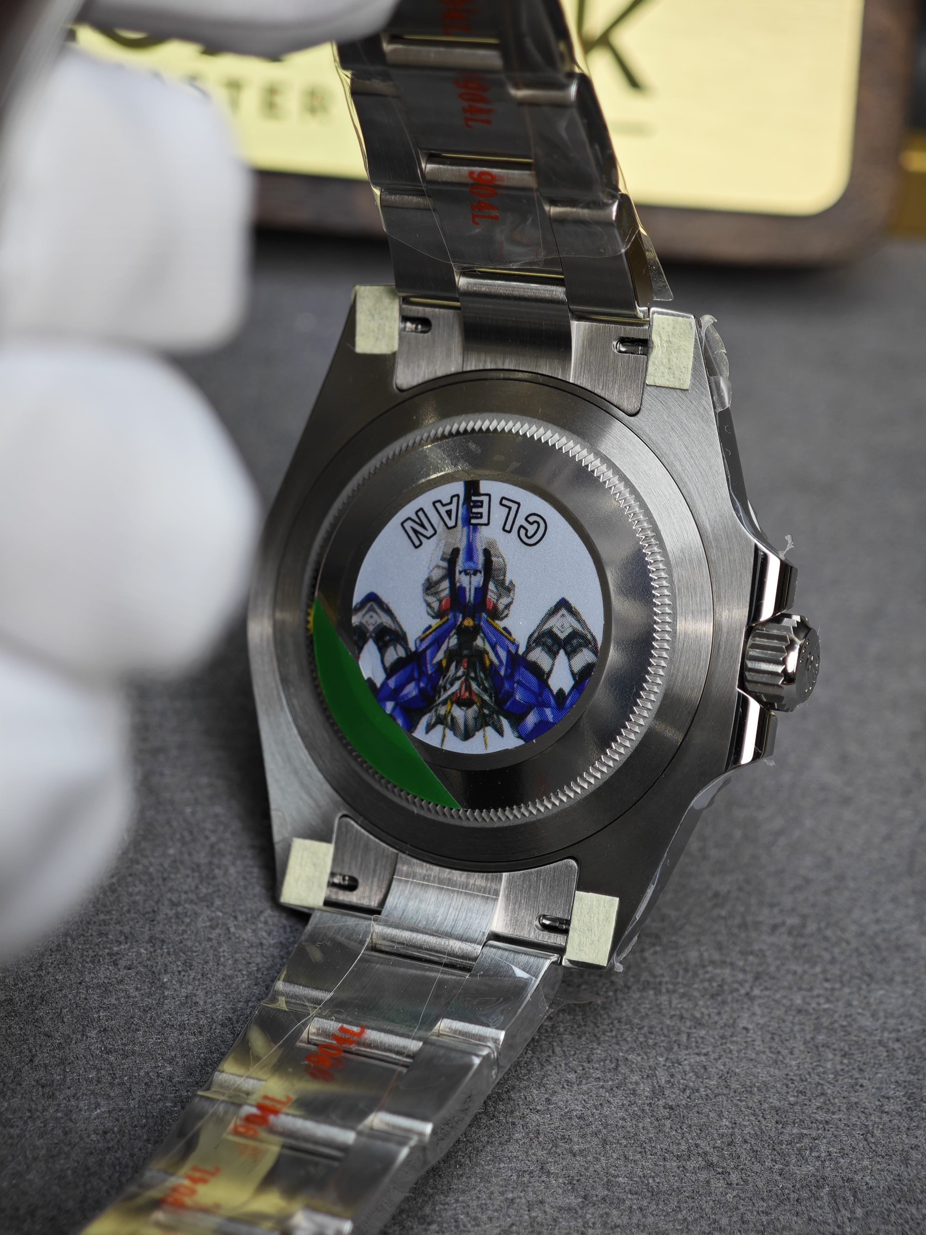 Rolex Bruce Wayne GMT Master II 126710grnr-0004 Black/Grey two-tone ceramic bezel Stainless Steel on Oyster (40mm) Super Clone