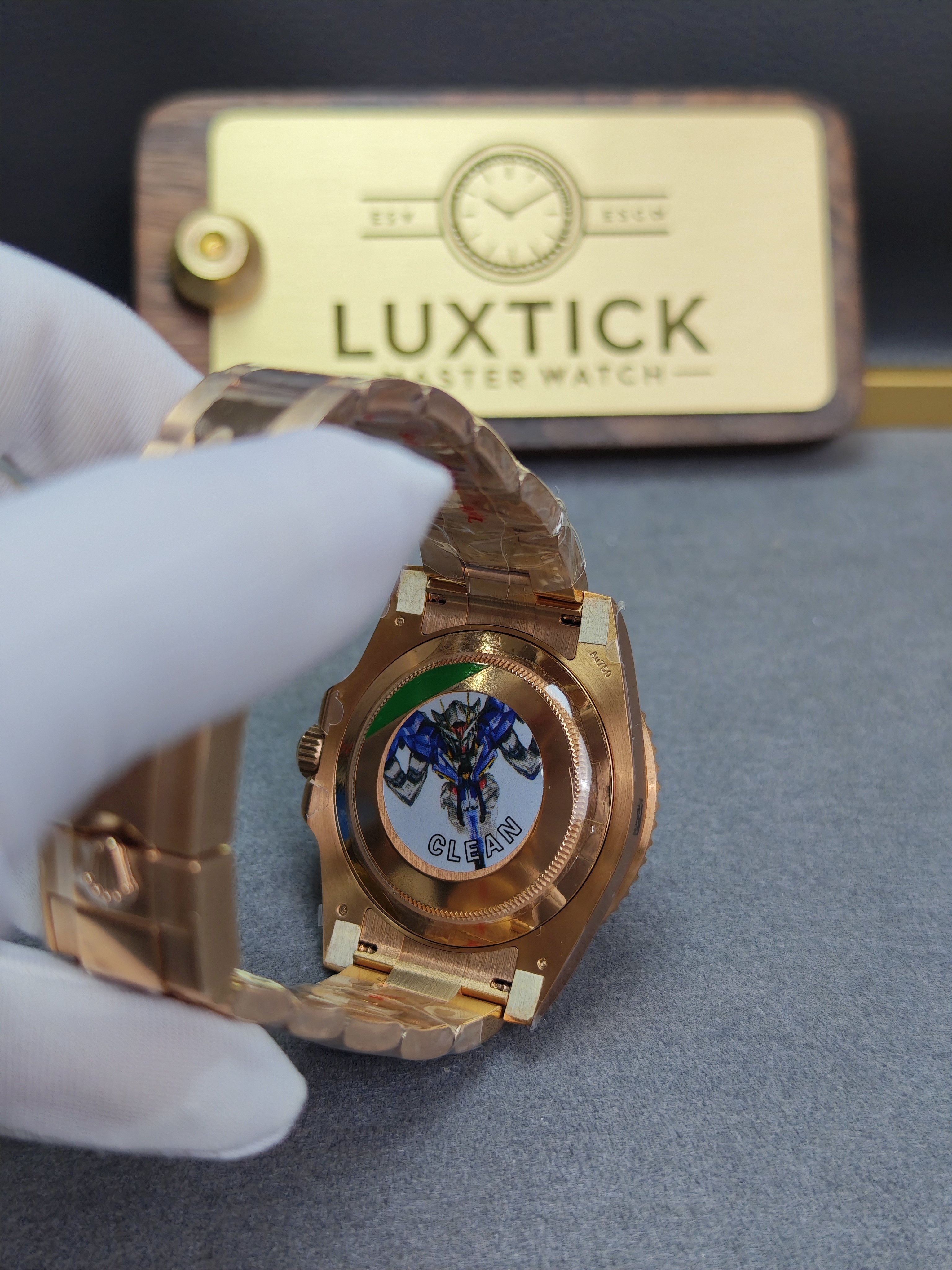 Rolex GMT Master II 126715CHNR-0001 Root Beer Full Rose gold 40mm Super Clone