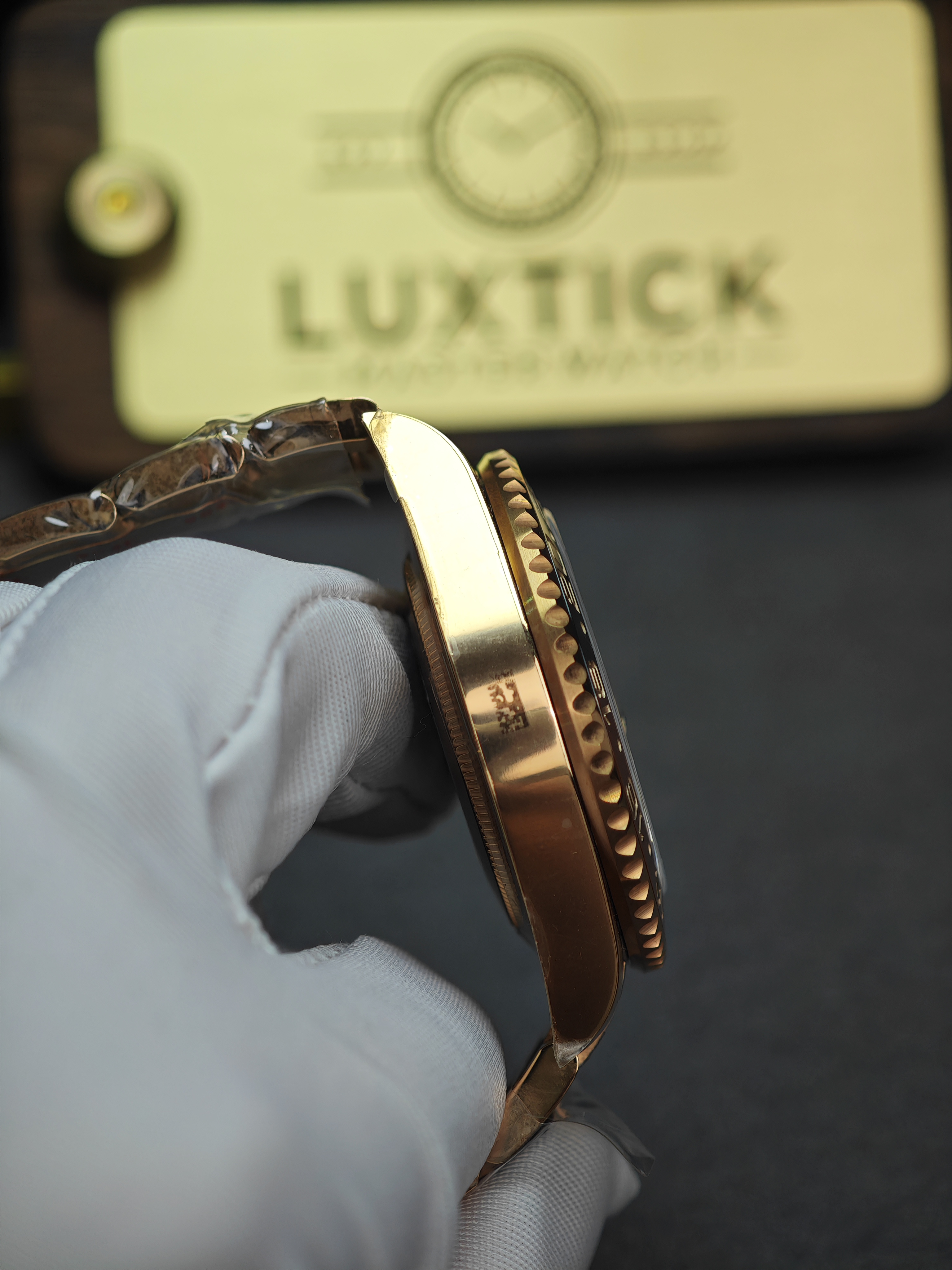 Rolex GMT Master II 126715CHNR-0001 Root Beer Full Rose gold 40mm Super Clone