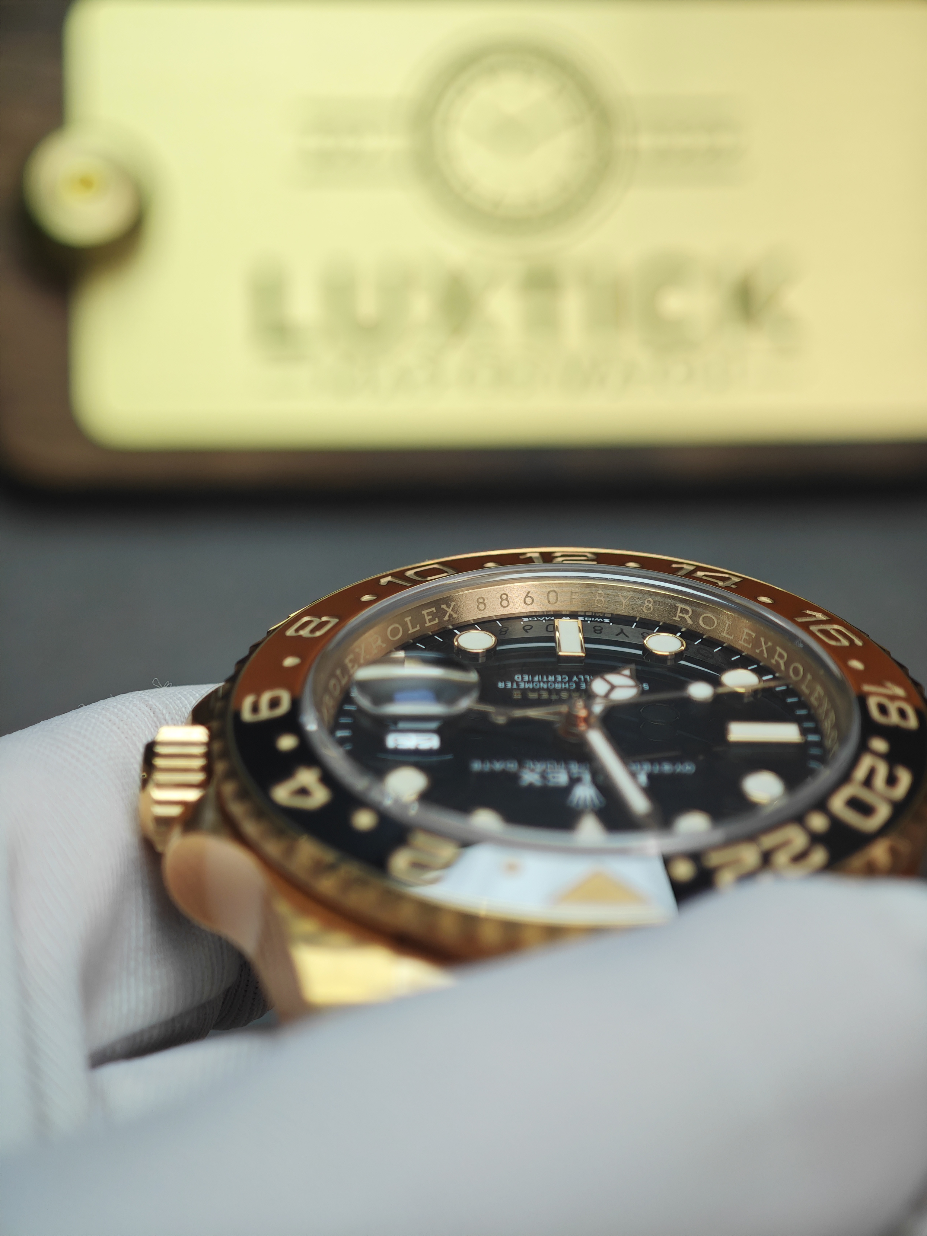 Rolex GMT Master II 126715CHNR-0001 Root Beer Full Rose gold 40mm Super Clone