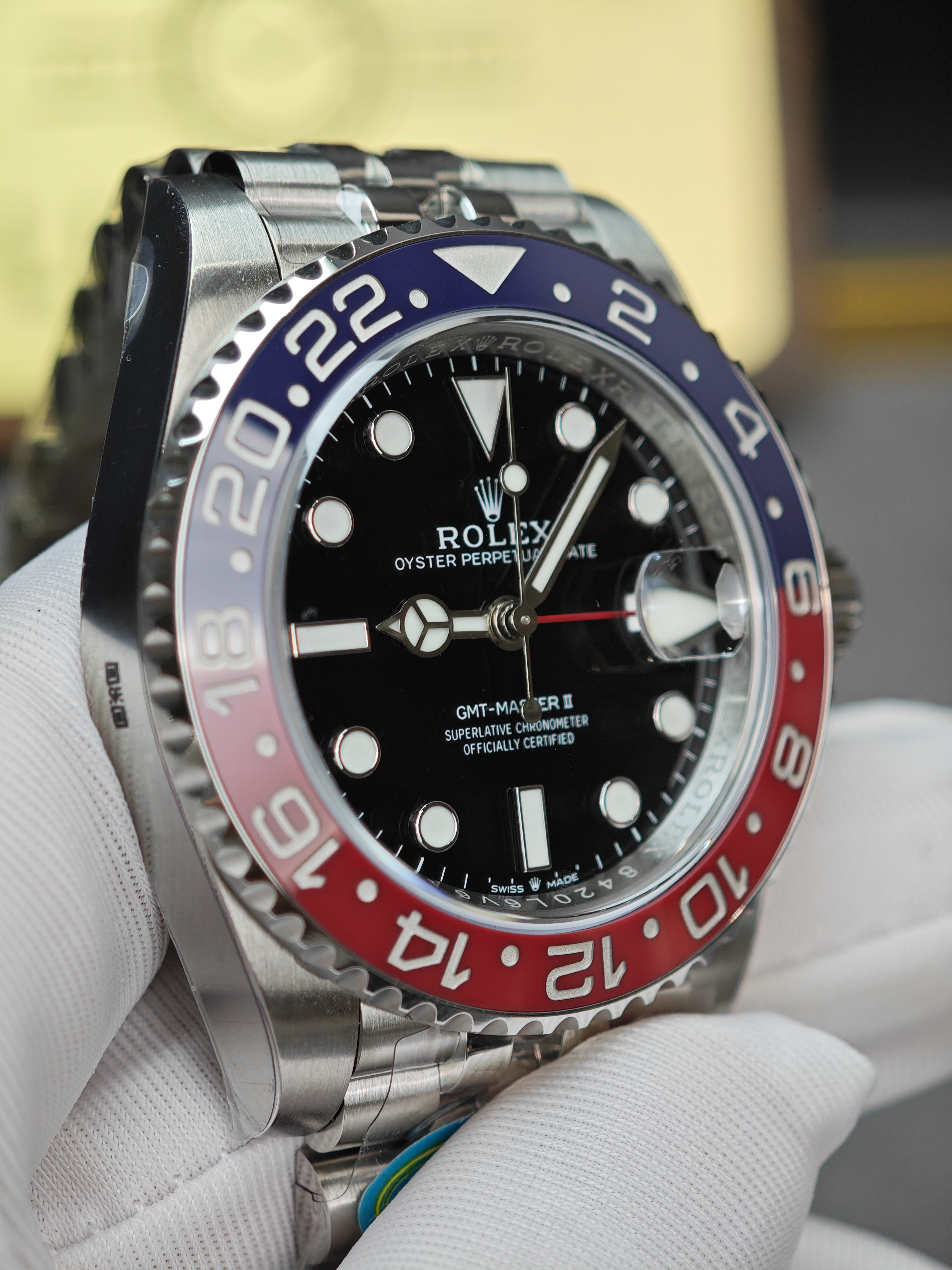 Rolex GMT Master II 126710BLRO Stainless Steel 'Pepsi' on Jubilee (40mm) Super Clone