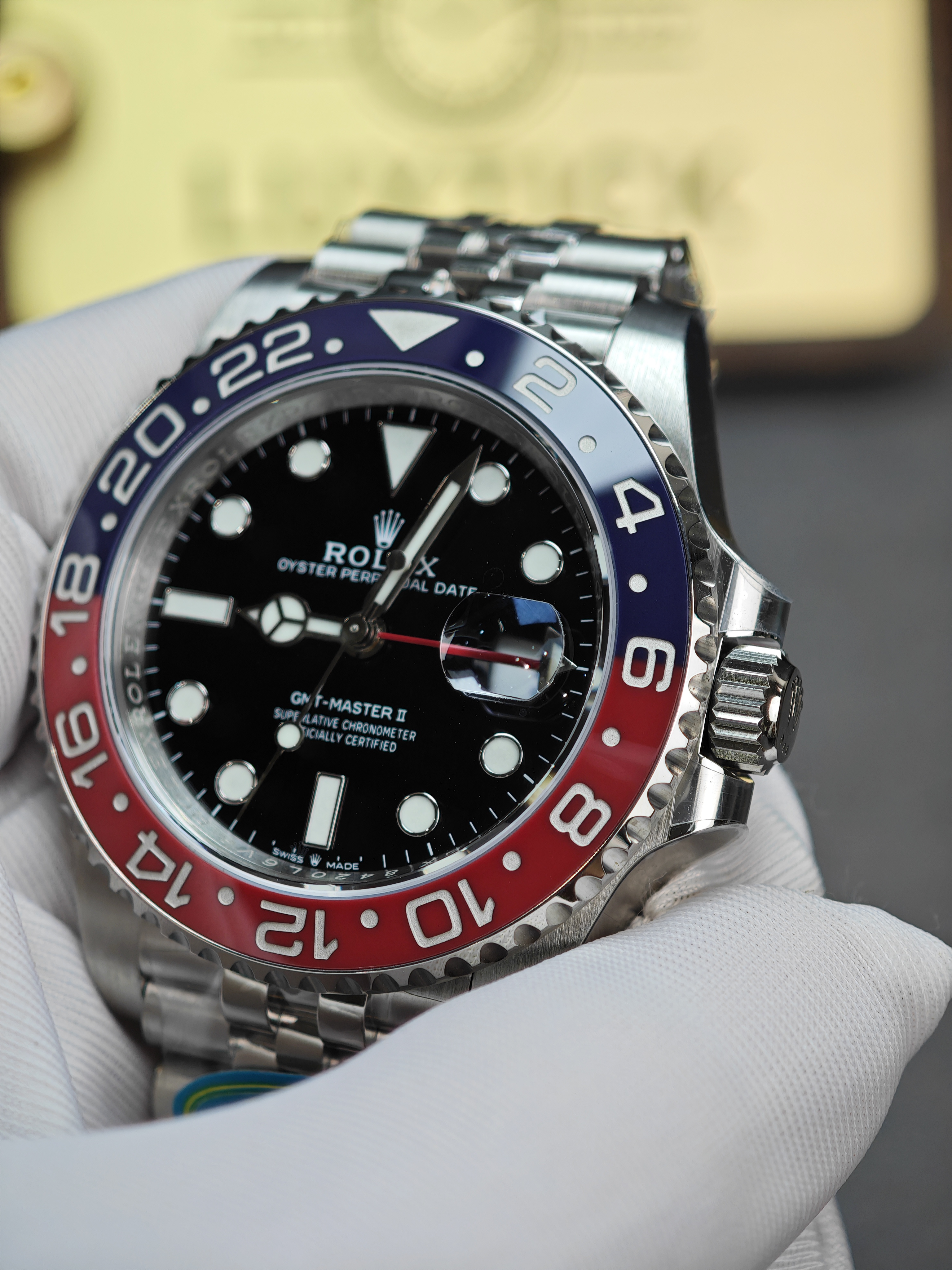 Rolex GMT Master II 126710BLRO Stainless Steel 'Pepsi' on Jubilee (40mm) Super Clone