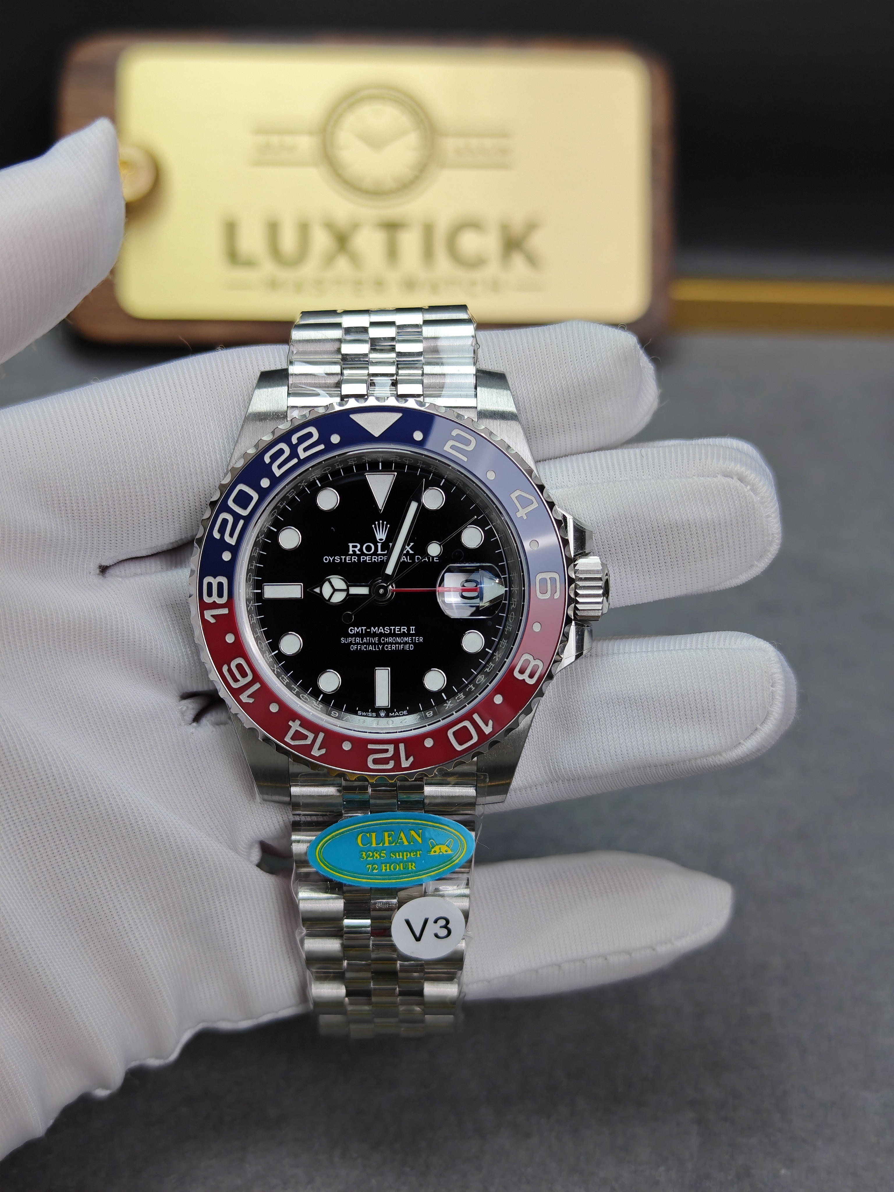 Rolex GMT Master II 126710BLRO Stainless Steel 'Pepsi' on Jubilee (40mm) Super Clone