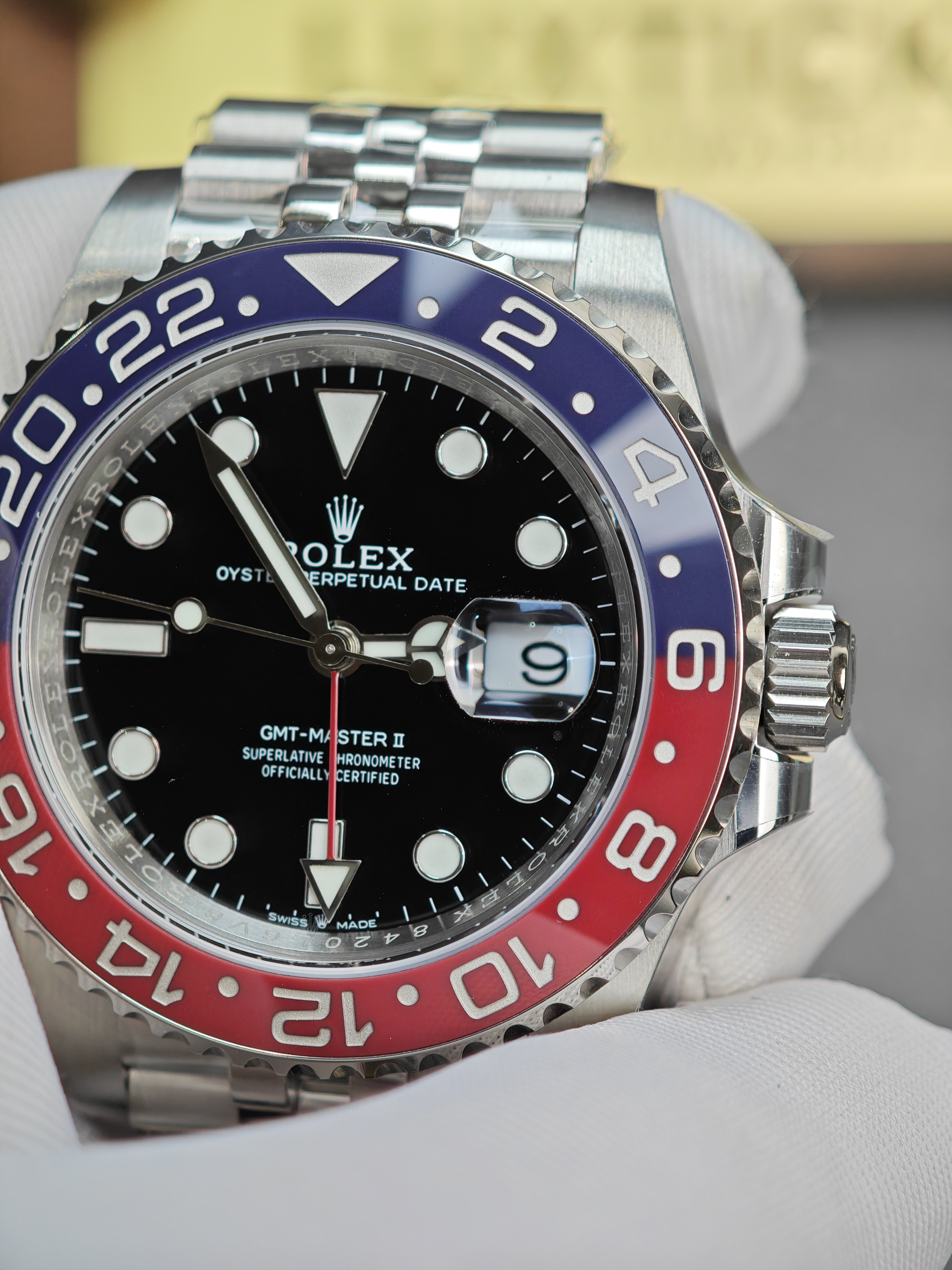 Rolex GMT Master II 126710BLRO Stainless Steel 'Pepsi' on Jubilee (40mm) Super Clone