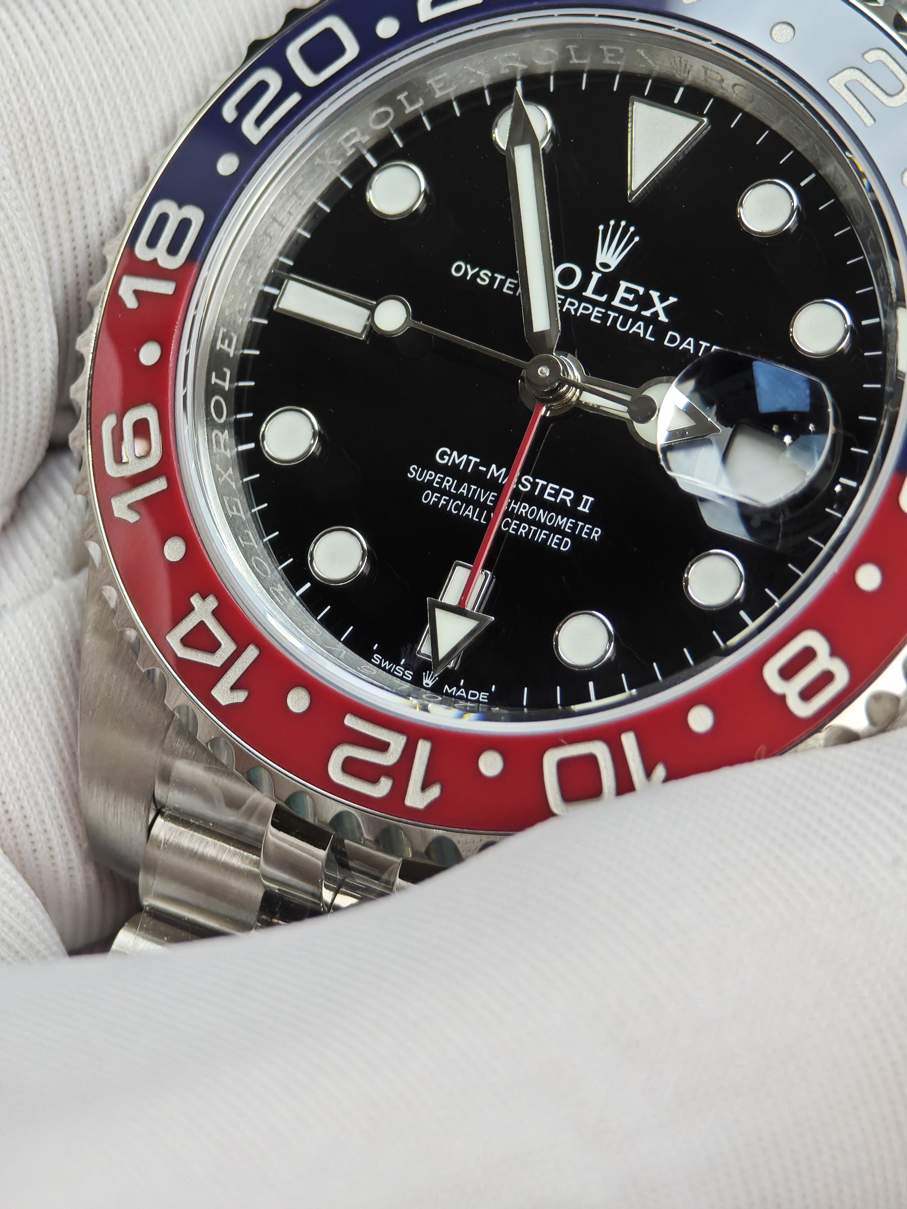 Rolex GMT Master II 126710BLRO Stainless Steel 'Pepsi' on Jubilee (40mm) Super Clone