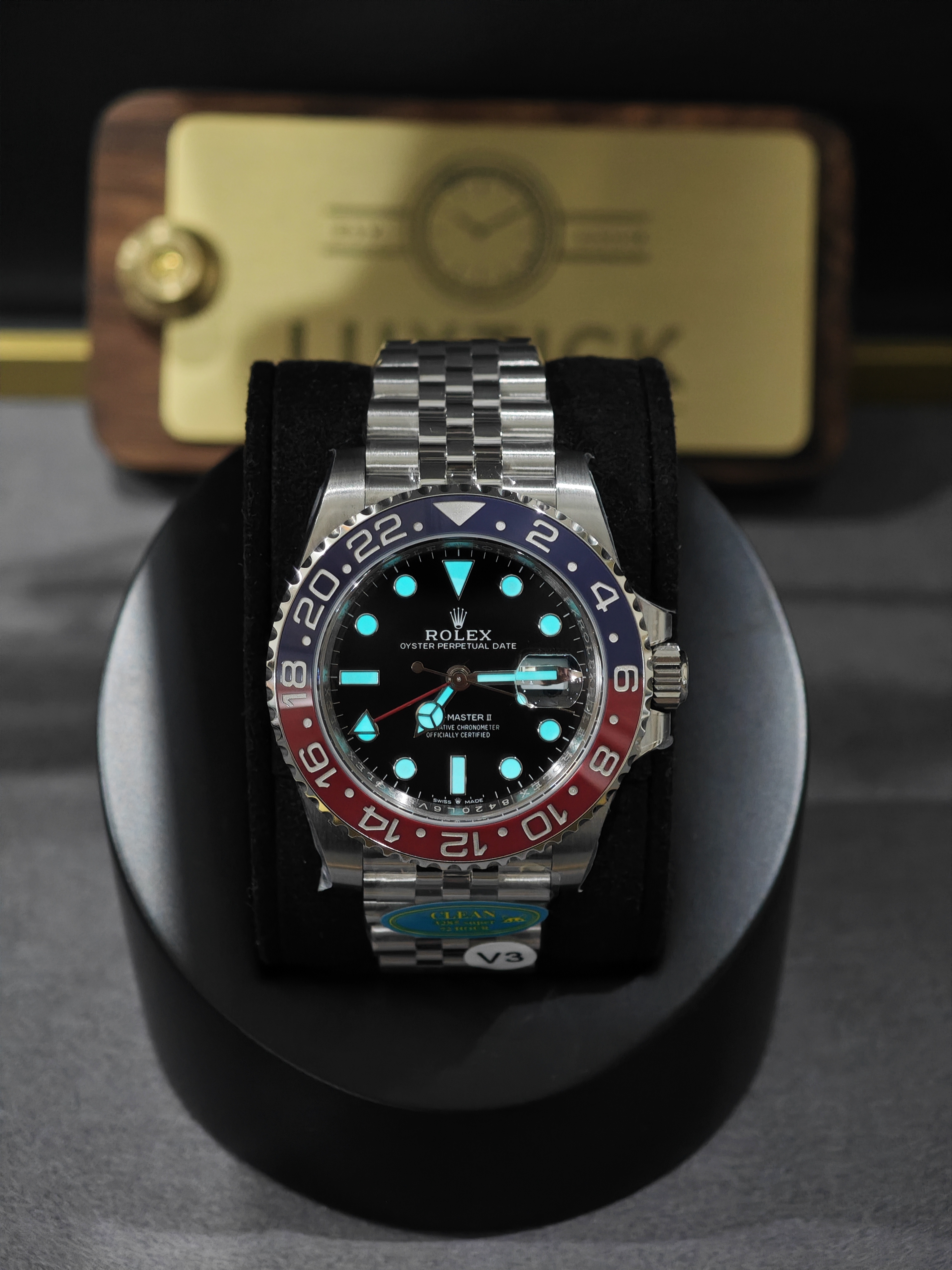 Rolex GMT Master II 126710BLRO Stainless Steel 'Pepsi' on Jubilee (40mm) Super Clone