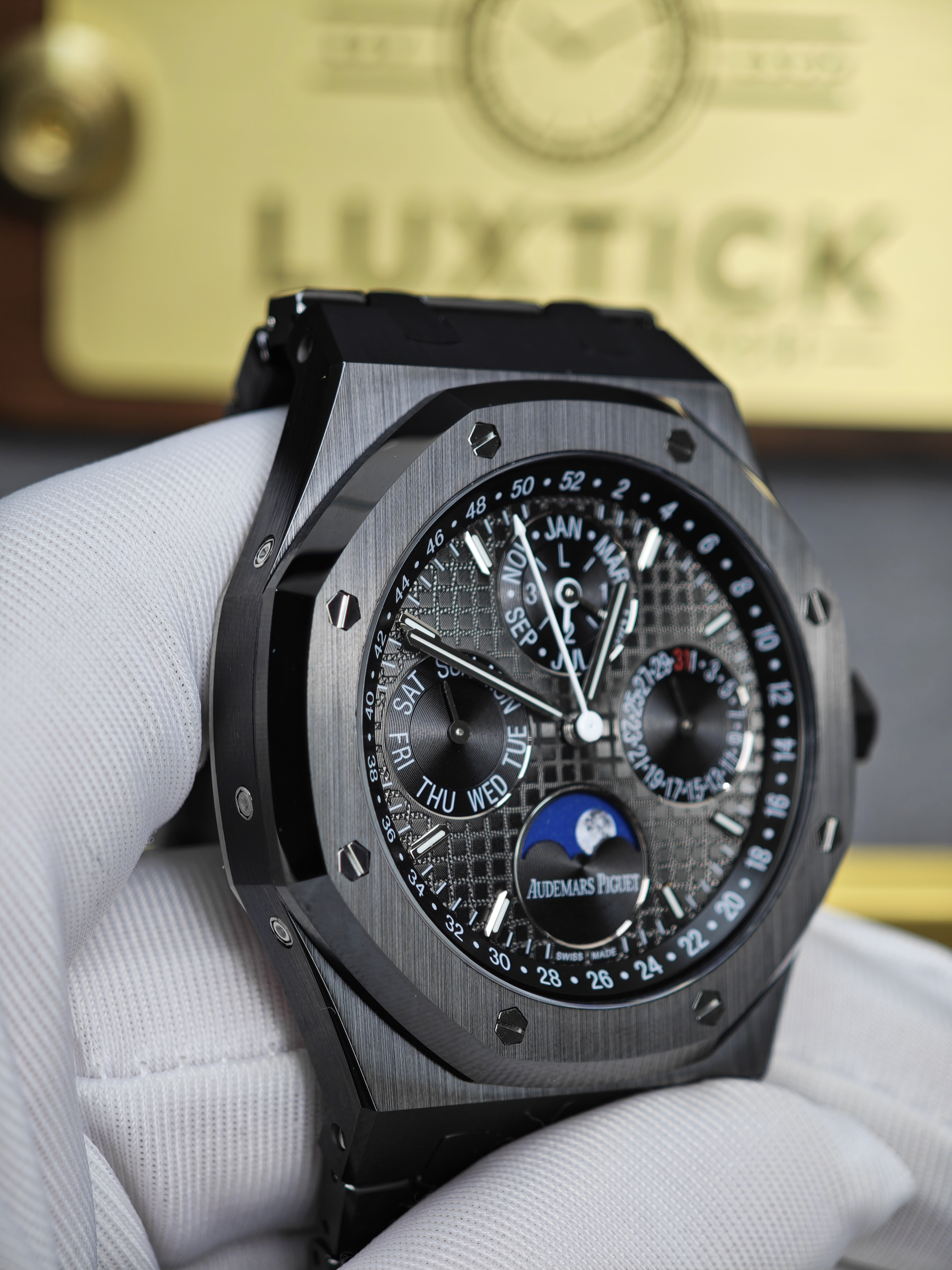 Audemars Piguet Black Ceramic 26579 True Moon Phase