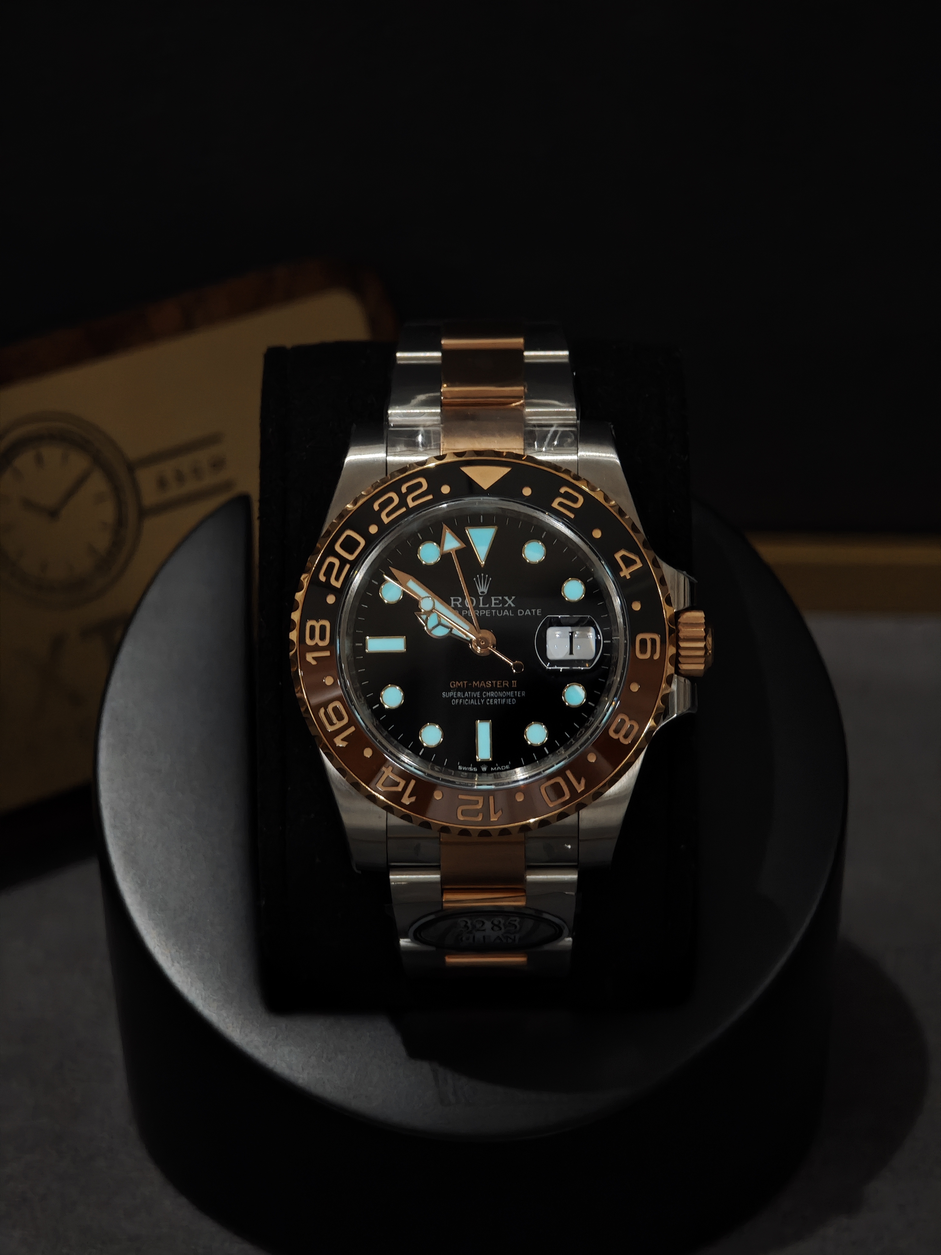 Rolex GMT Master II 126711CHNR Root Beer steel and rose gold 40mm Super Clone