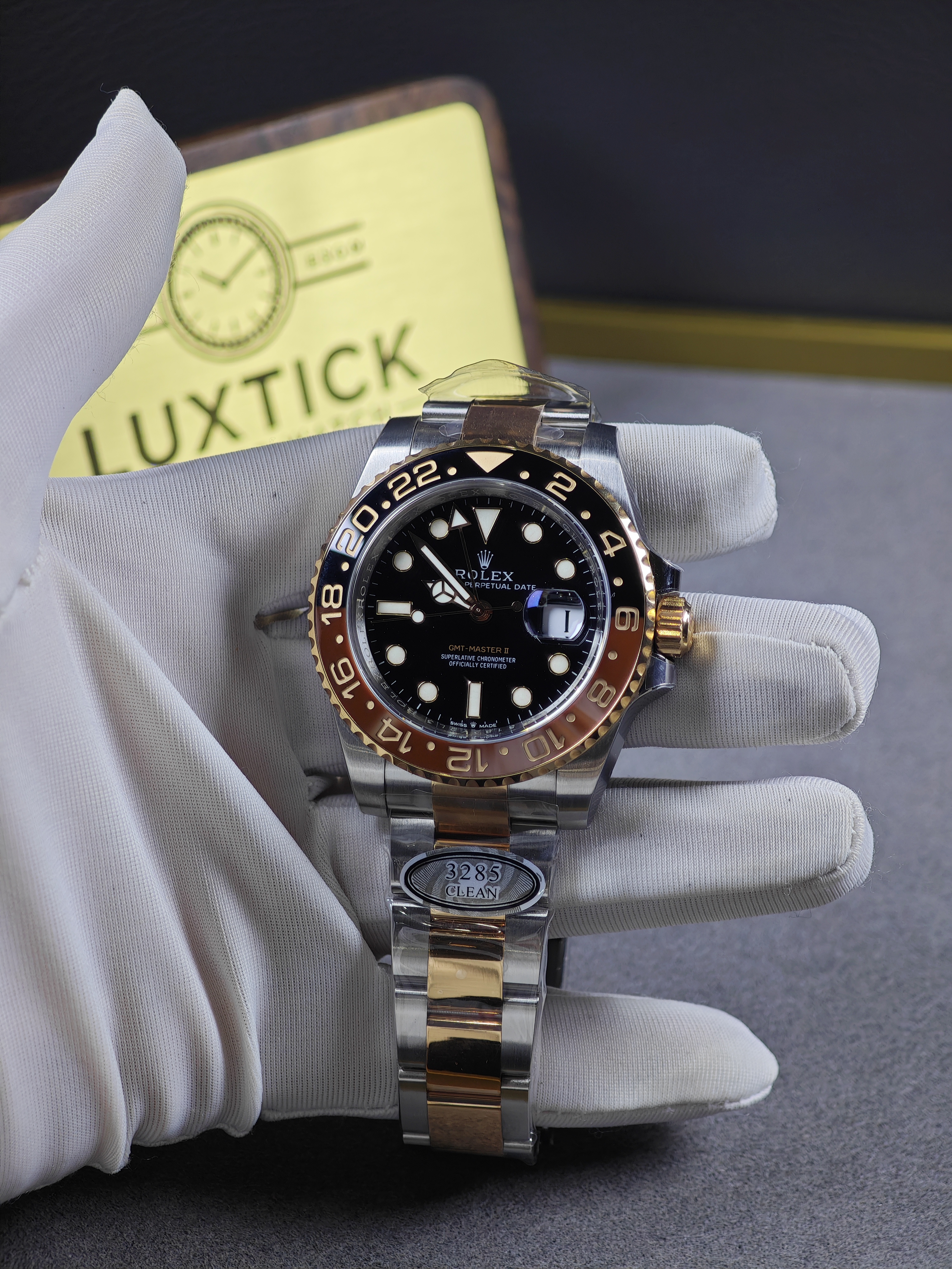 Rolex GMT Master II 126711CHNR Root Beer steel and rose gold 40mm Super Clone