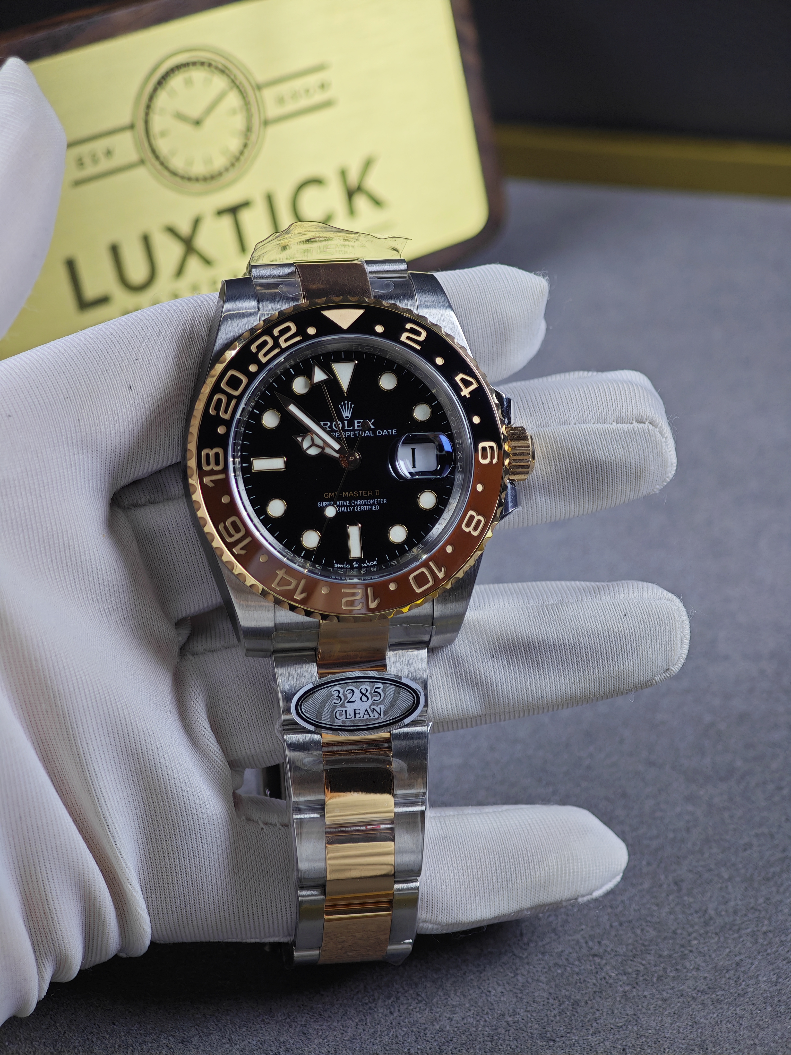 Rolex GMT Master II 126711CHNR Root Beer steel and rose gold 40mm Super Clone