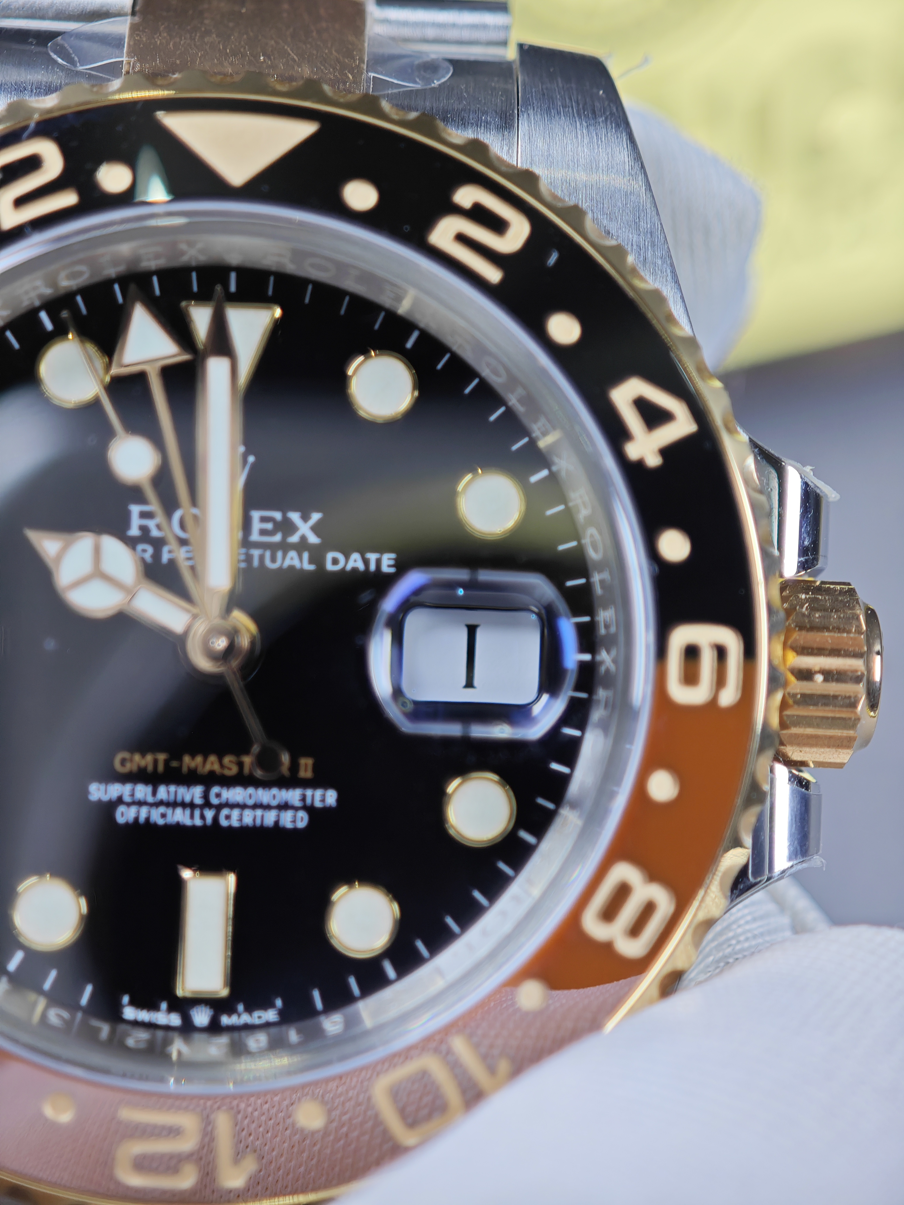 Rolex GMT Master II 126711CHNR Root Beer steel and rose gold 40mm Super Clone