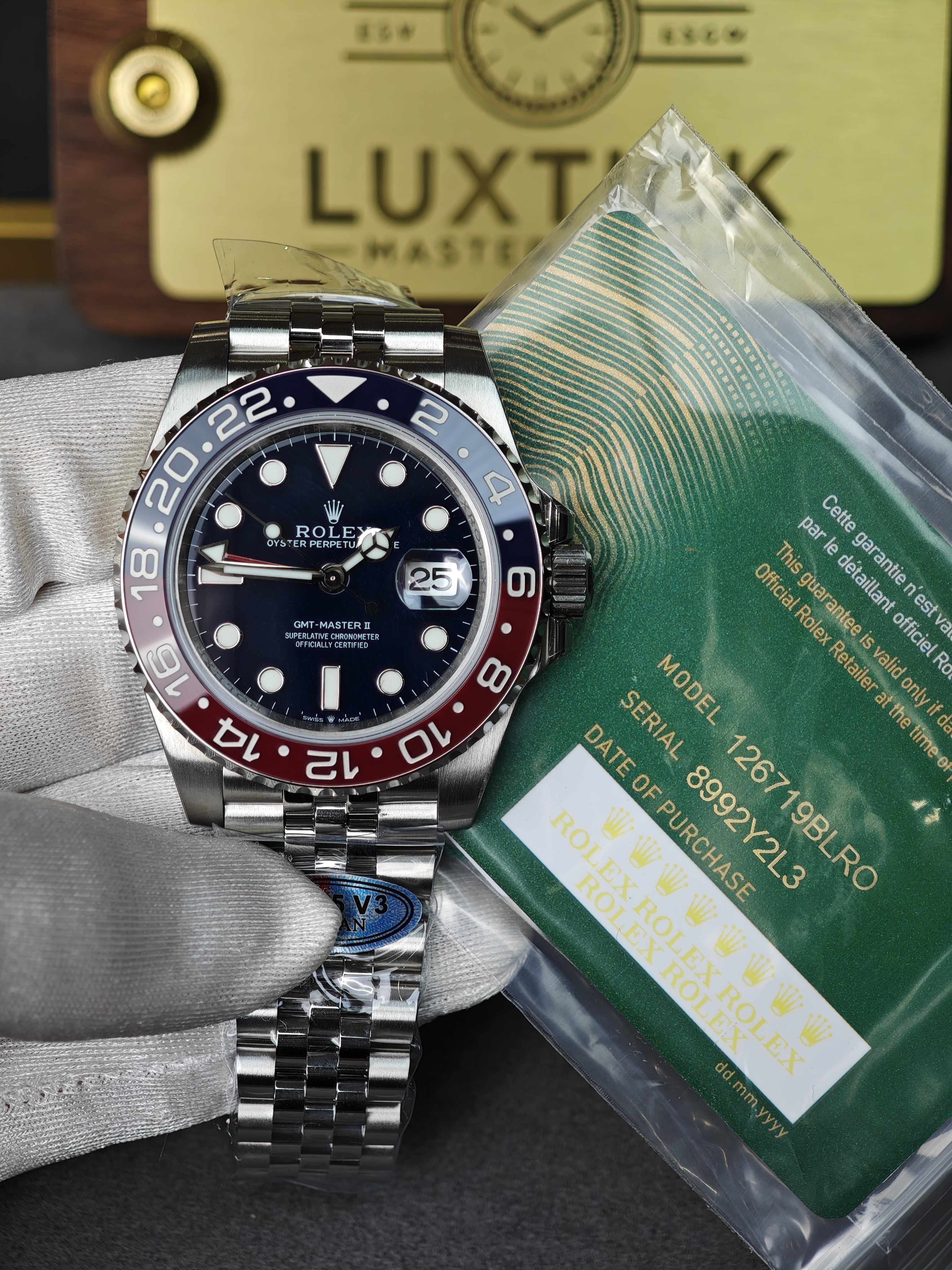 Super Clone Rolex 1:1 GMT Master  m126719blro-0003 3285 Movement Watches