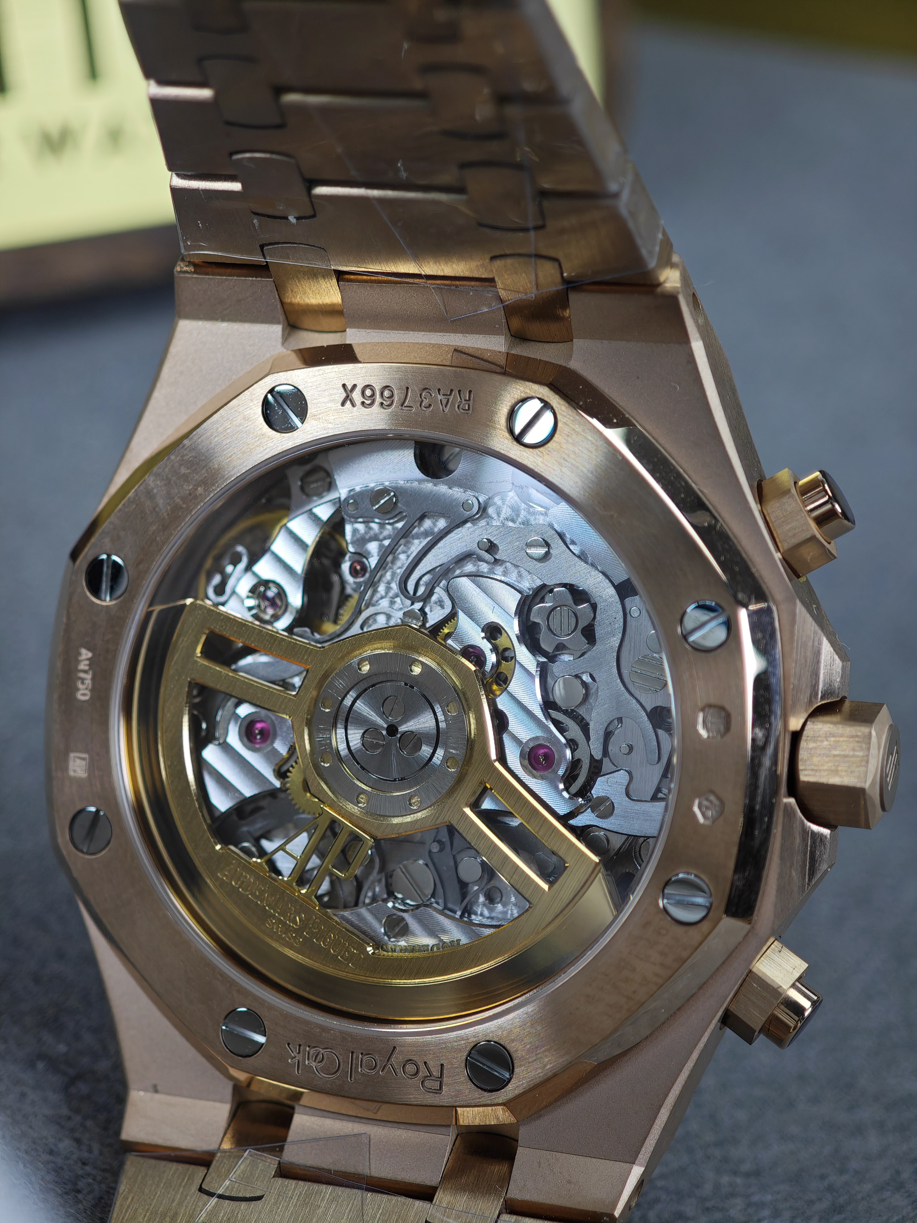 Audemars Piguet Super Clone 1:1 Royal Oak Chronograph 26240 Watches - 41mm rose gold with black dial