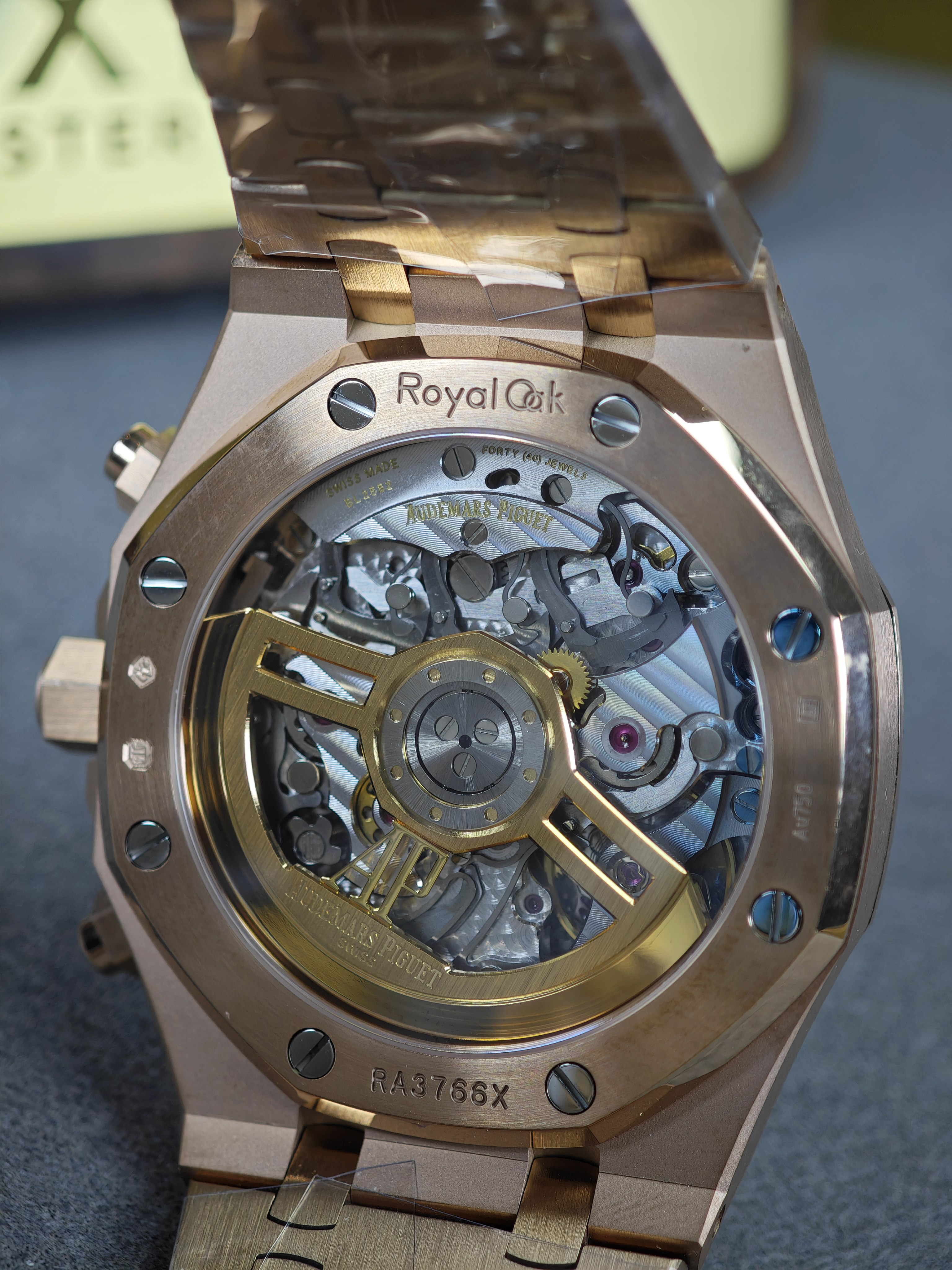 Audemars Piguet Super Clone 1:1 Royal Oak Chronograph 26240 Watches - 41mm rose gold with black dial