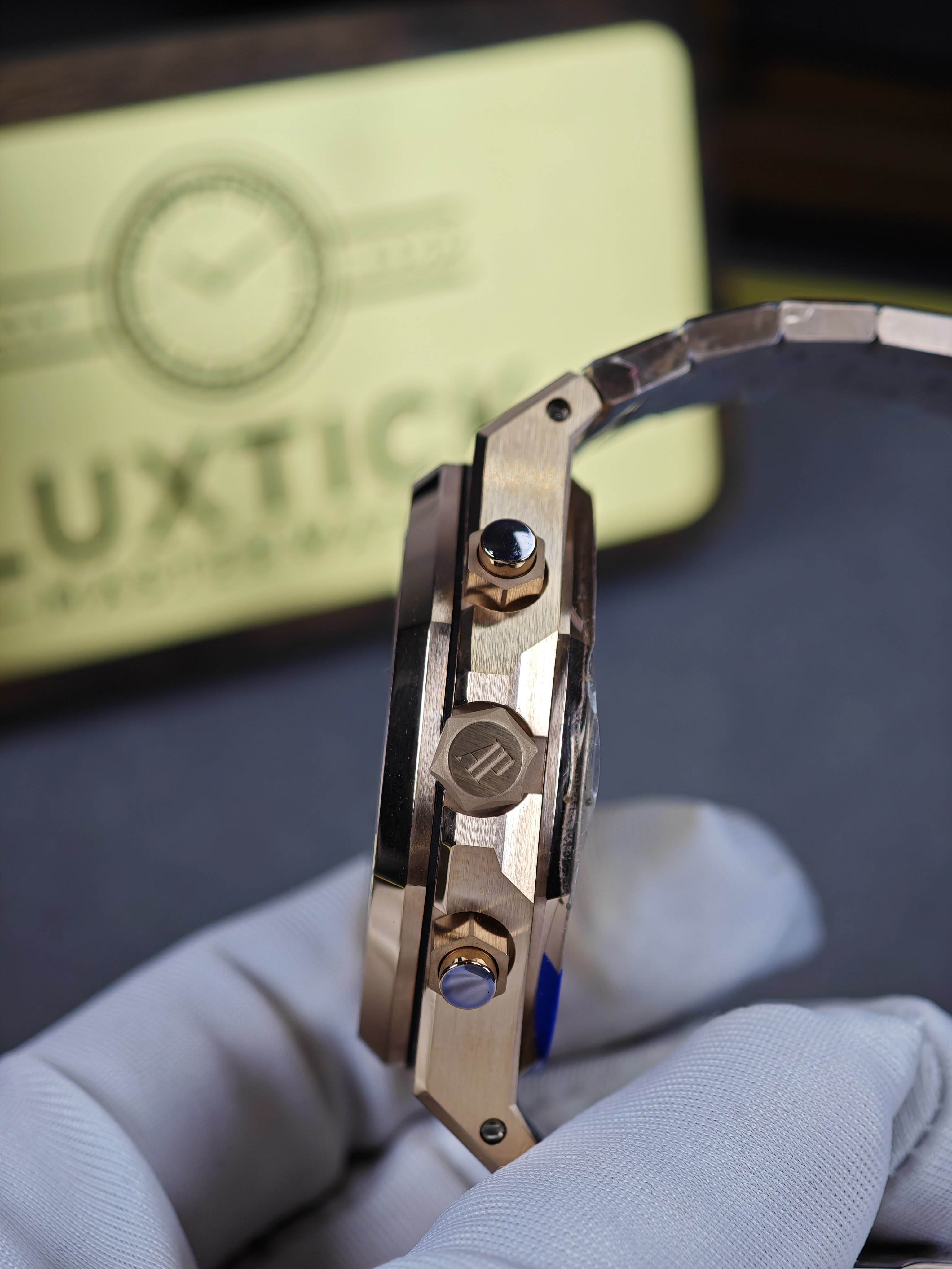 Audemars Piguet Super Clone 1:1 Royal Oak Chronograph 26240 Watches - 41mm rose gold with black dial