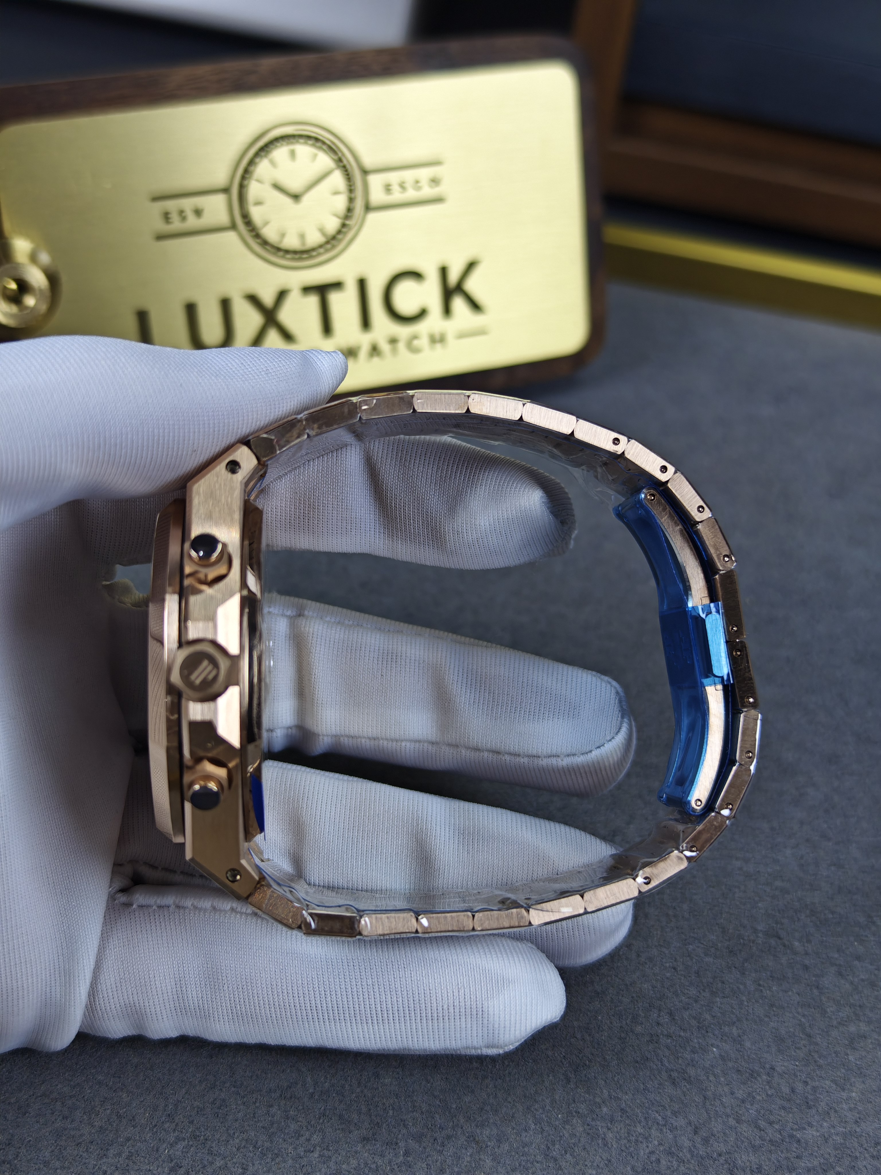 Audemars Piguet Super Clone 1:1 Royal Oak Chronograph 26240 Watches - 41mm rose gold with black dial