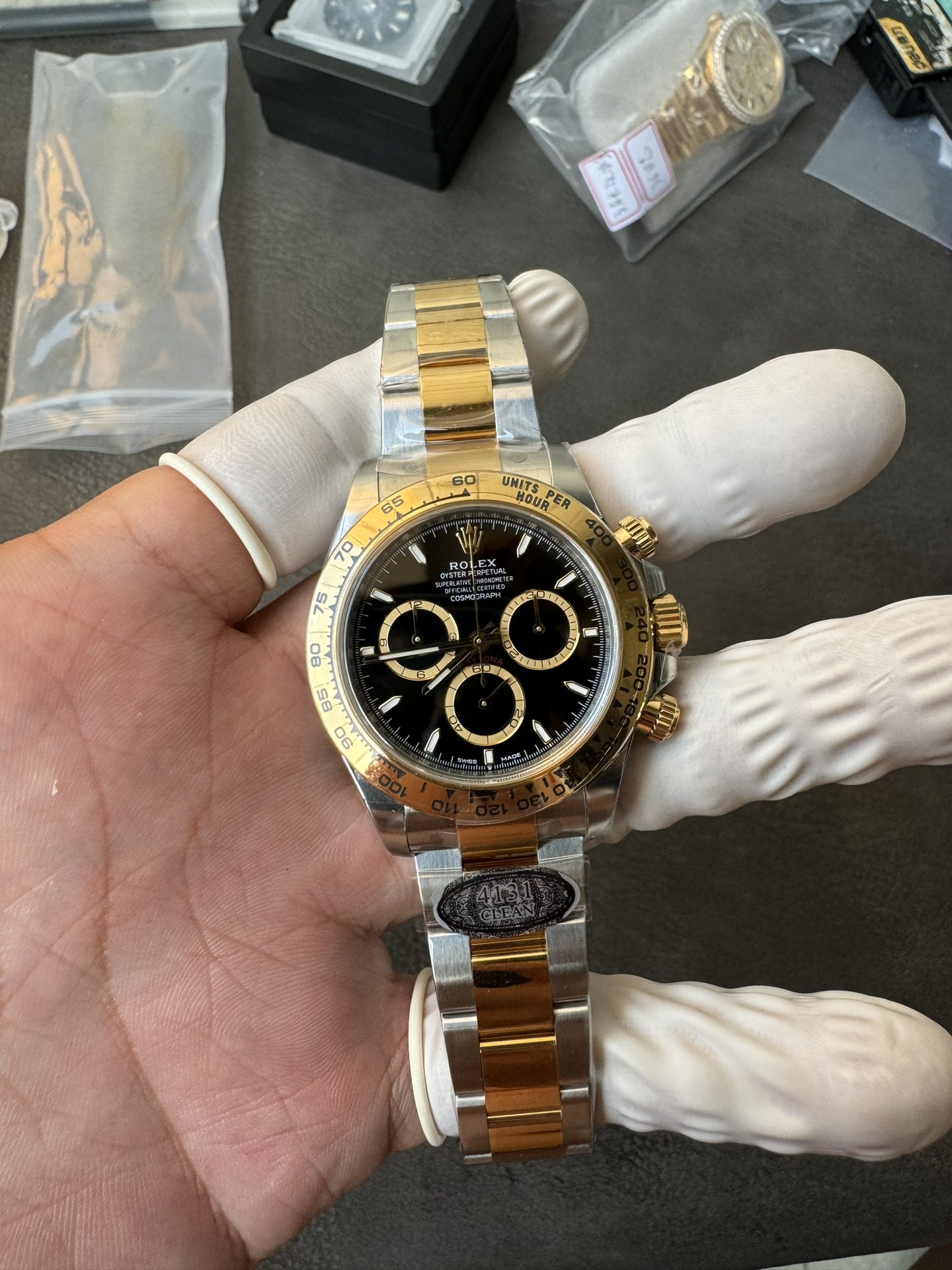Super Clone Rolex 1:1 Daytona 116503 Black Dial Two-Tone Gold  4131 Movement
