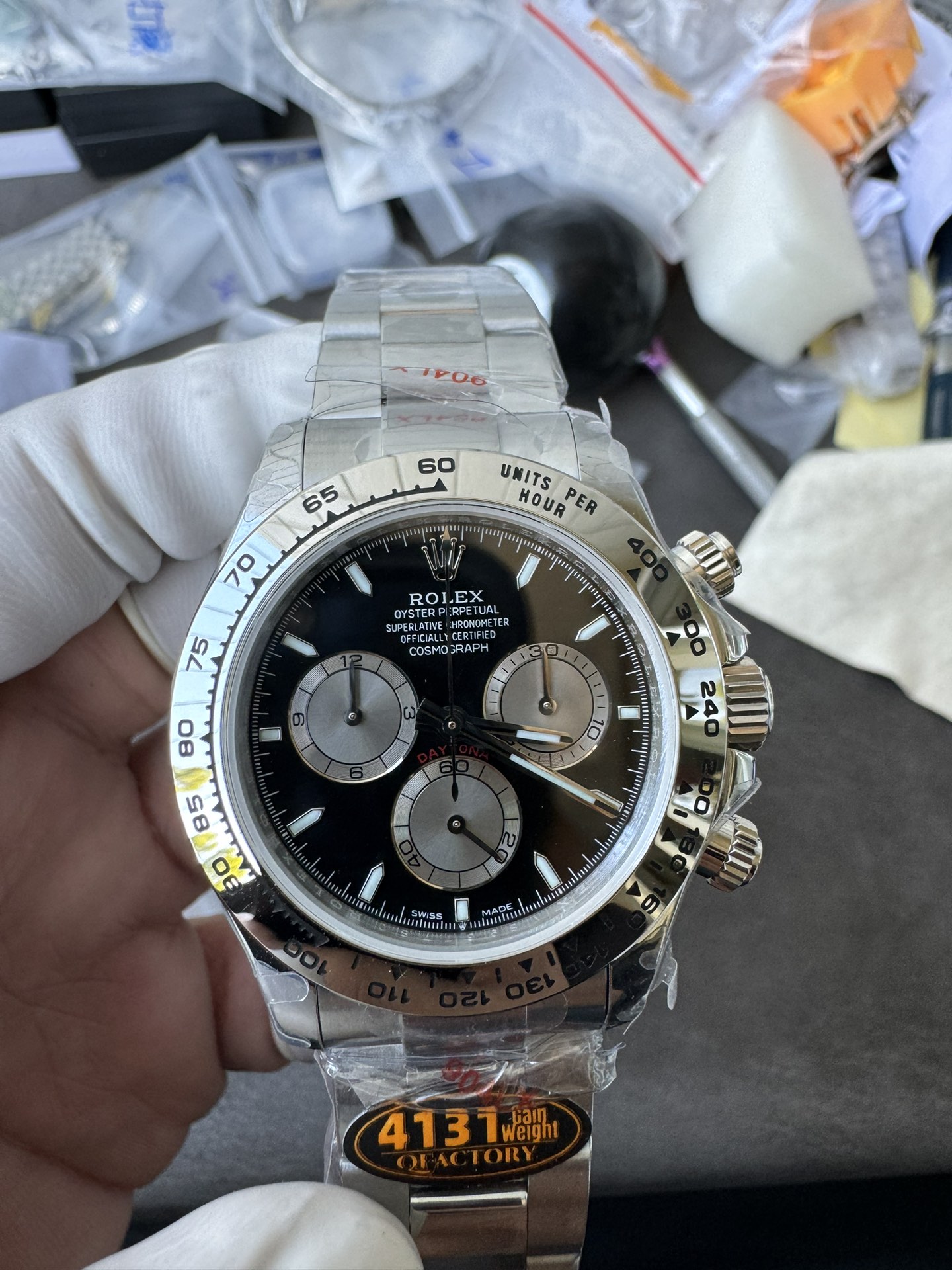 Super Clone Rolex 1:1 Daytona 126500LN Black Dial – 4131 Movement