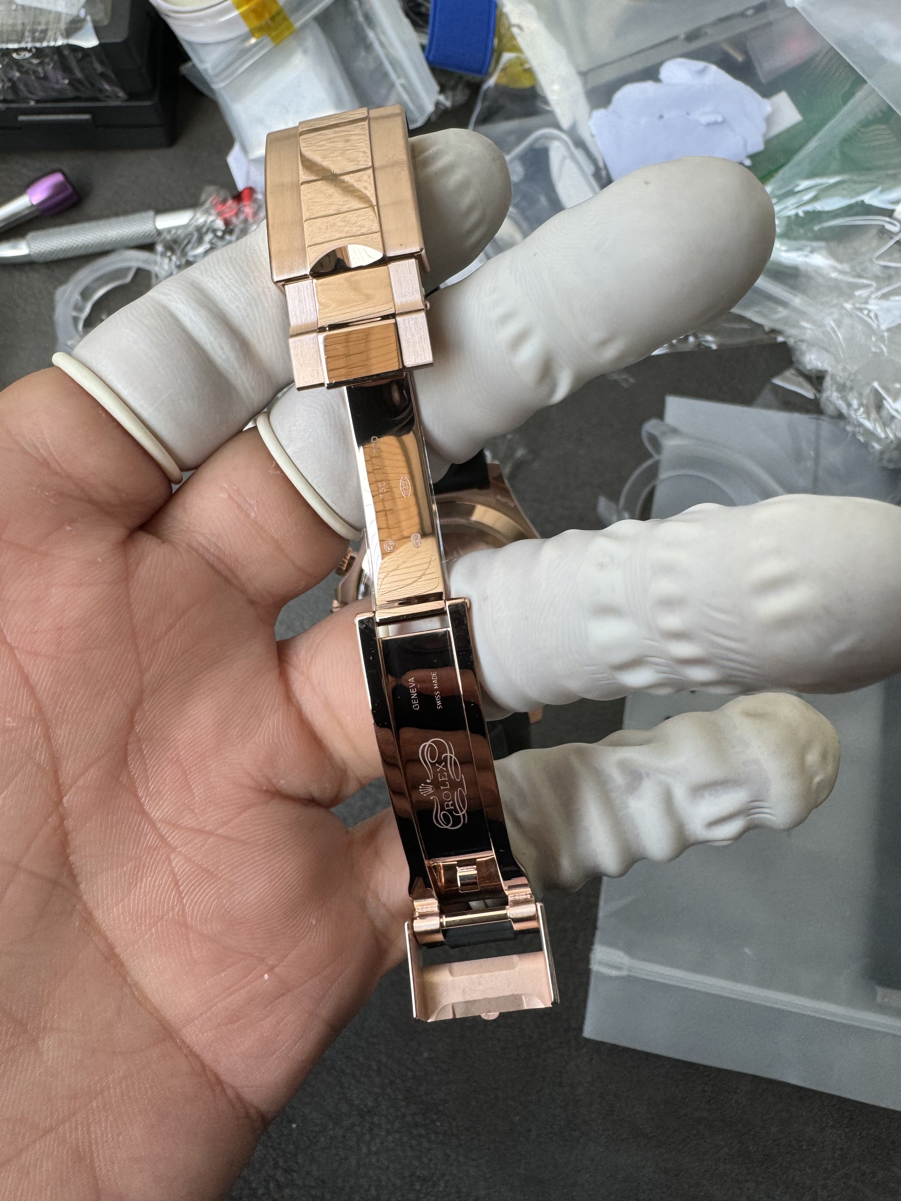 Super Clone Rolex 1:1 Daytona 116515LN Chocolate Dial 4130 Movement – Rose Gold on Oysterflex