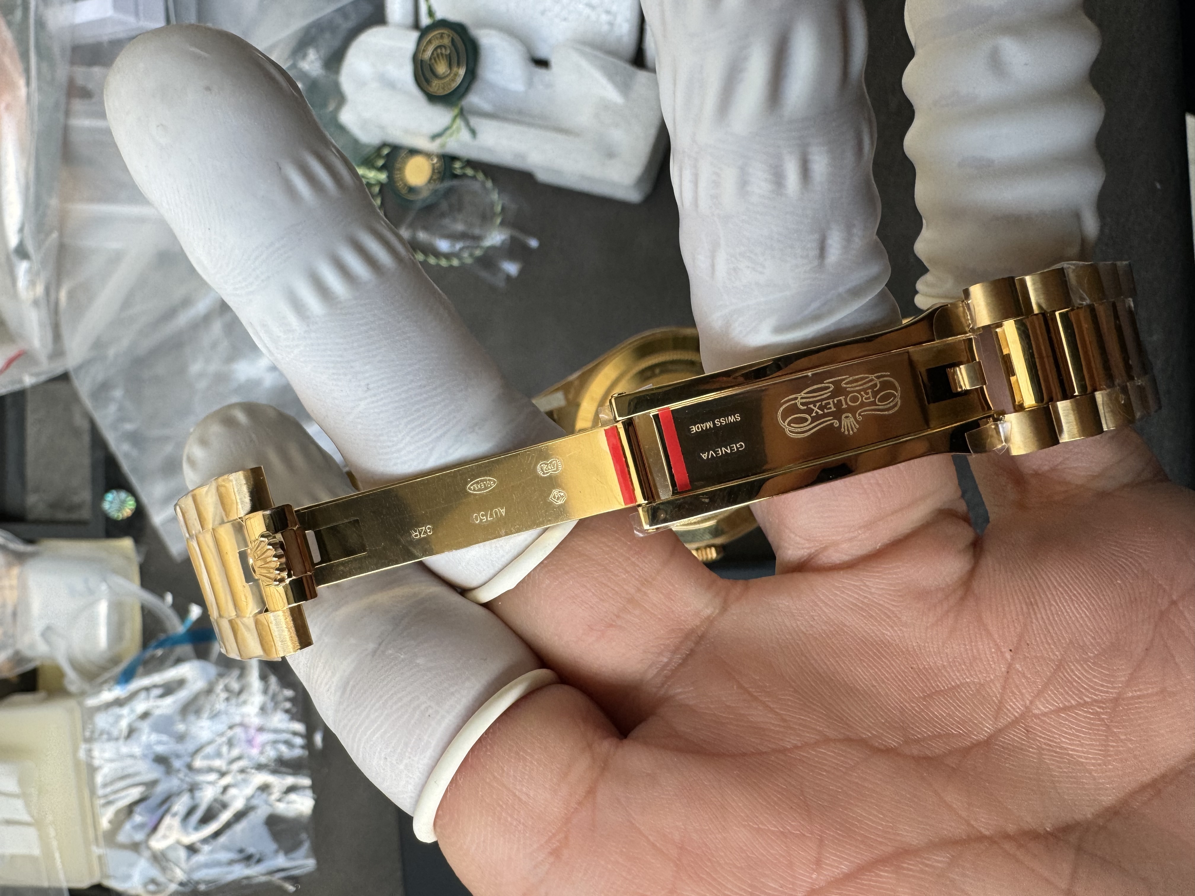 Super Clone Rolex 1:1 Day-Date 228238 Champagne Diamond Dial President Watch