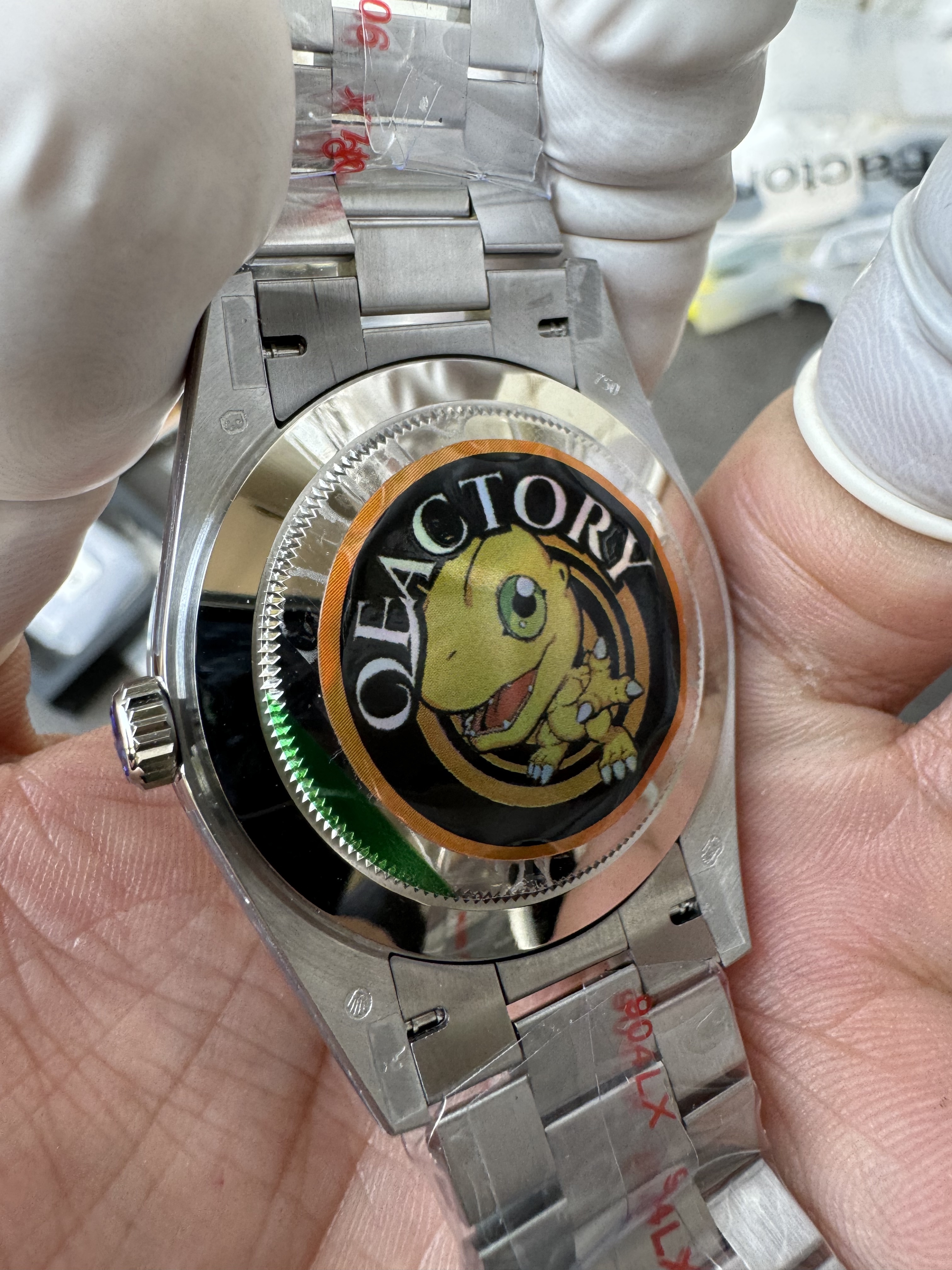 Super Clone Rolex 1:1 Day-Date 228206 Ice Blue Platinum Diamond Bezel Watch