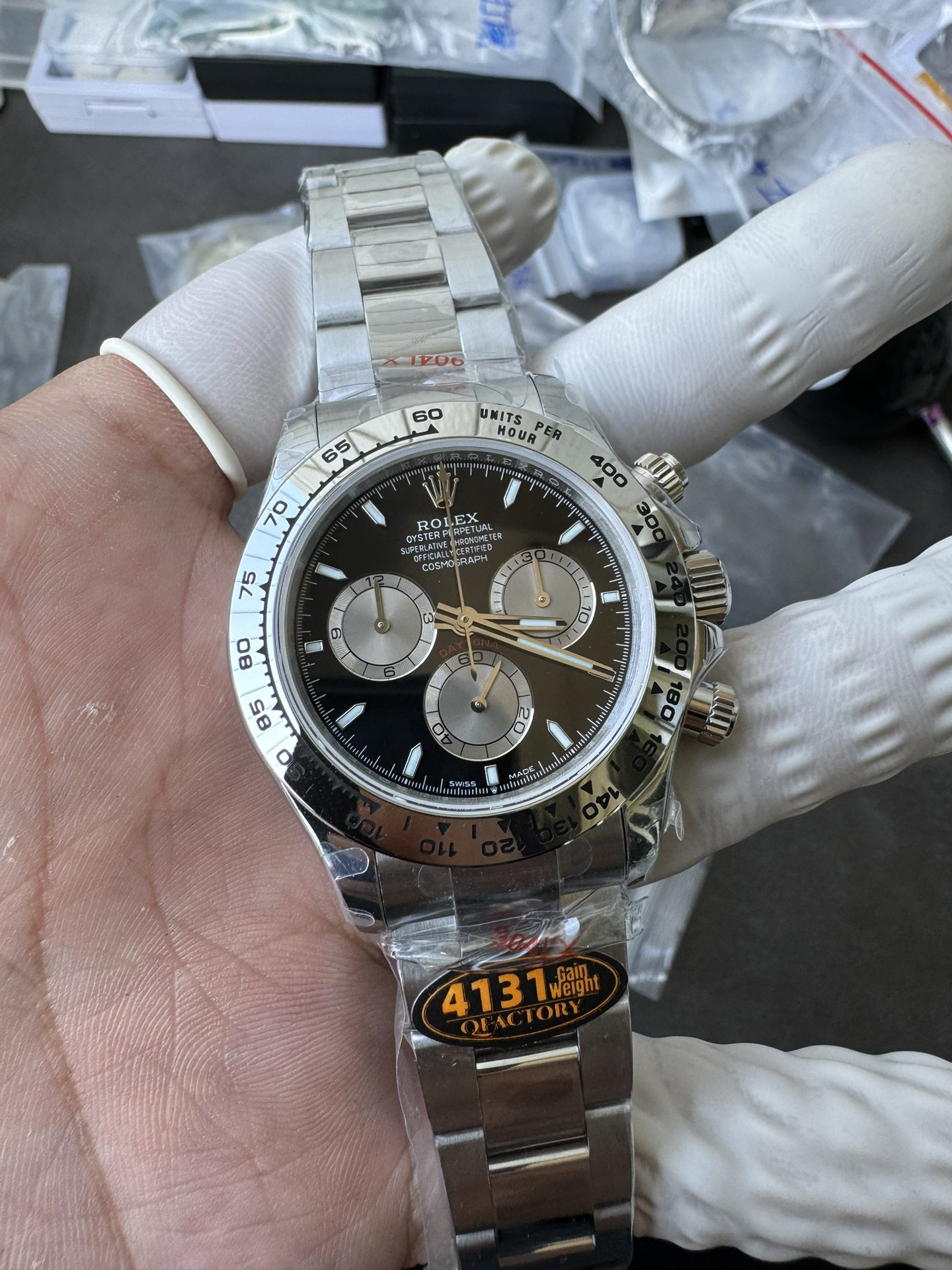 Super Clone Rolex 1:1 Daytona 126500LN Black Dial – 4131 Movement