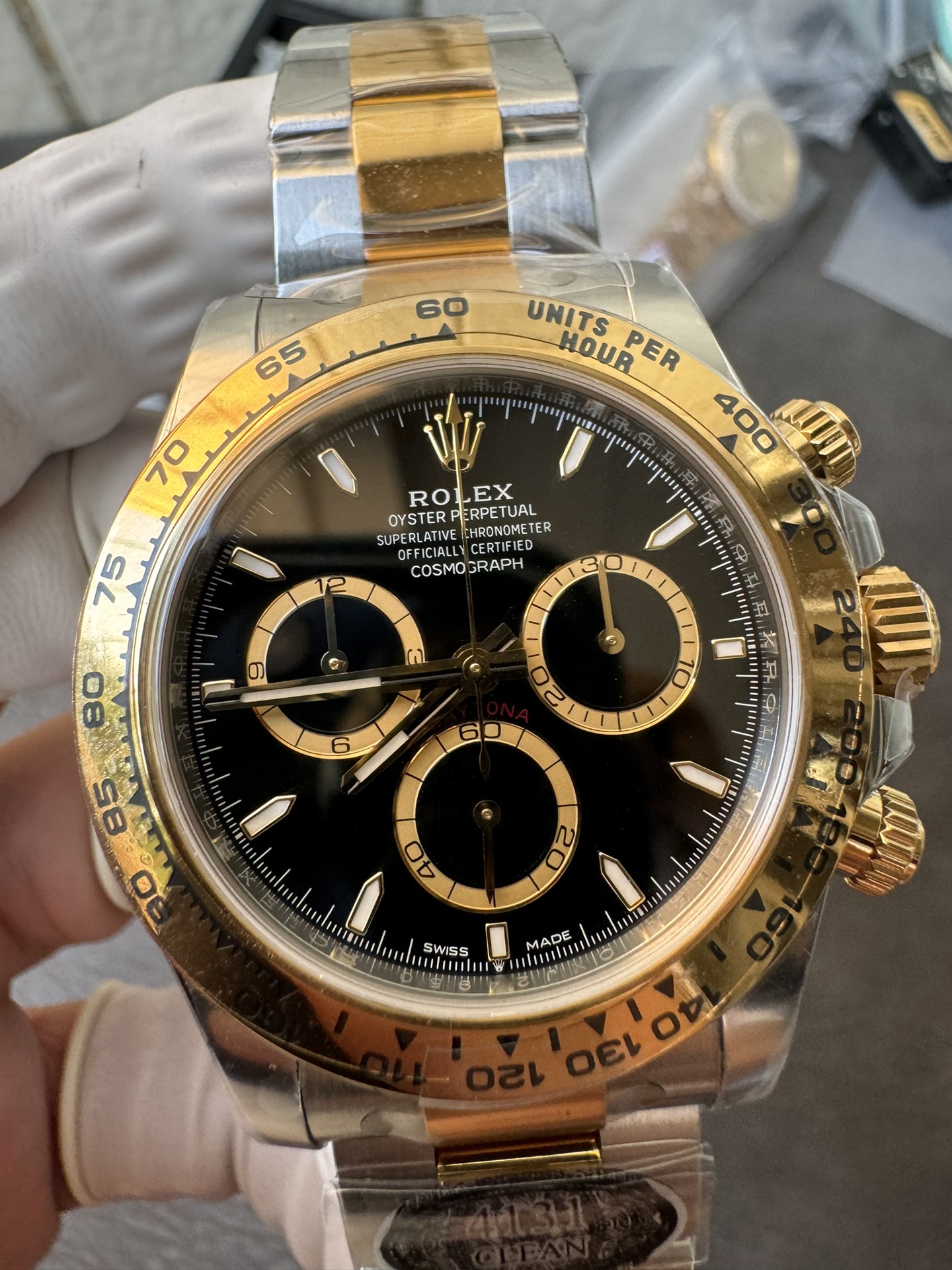 Super Clone Rolex 1:1 Daytona 116503 Black Dial Two-Tone Gold  4131 Movement