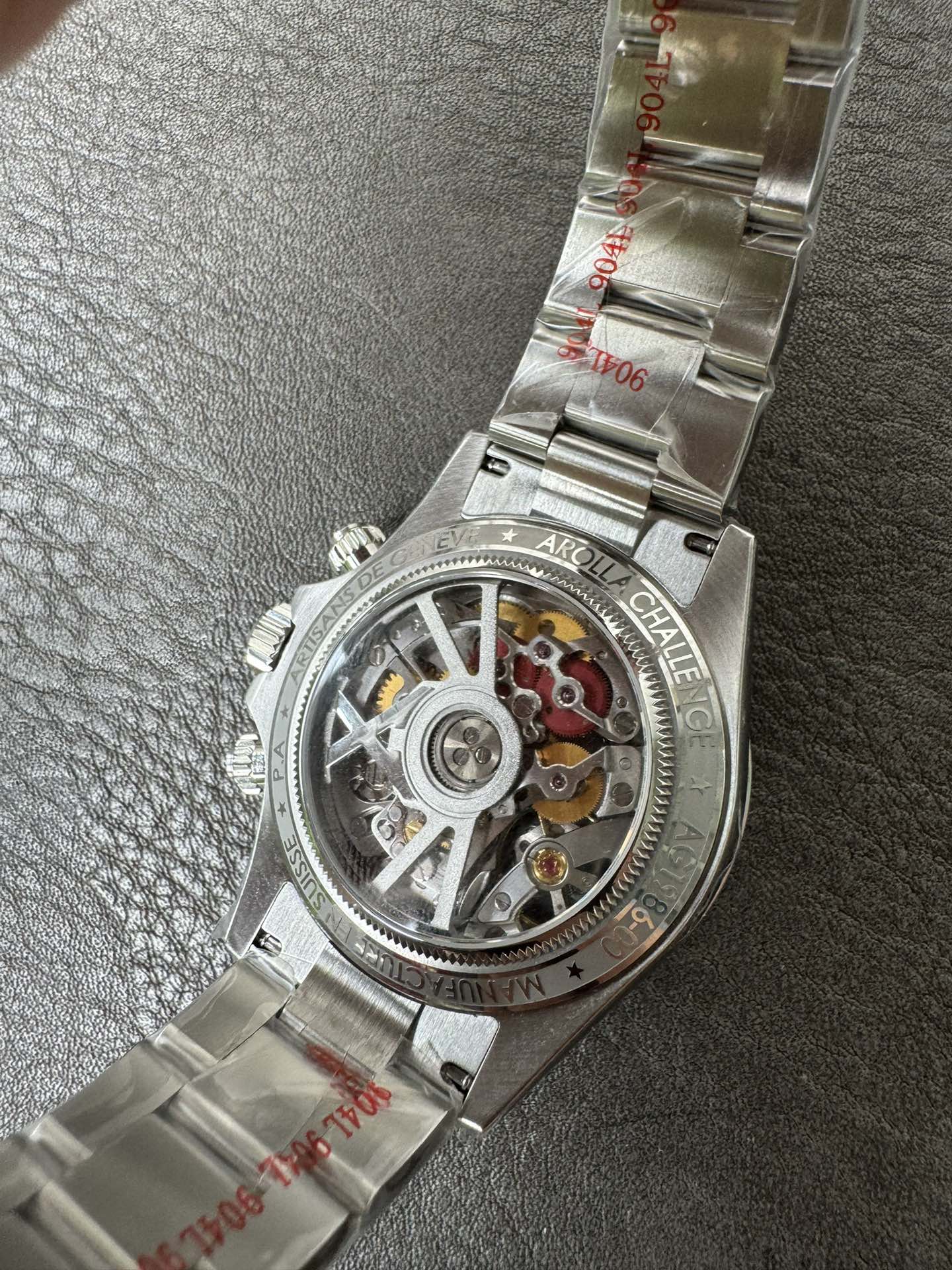 Super Clone Rolex 1:1 Daytona Skeleton Mod by Sonic | Blue Sapphire Bezel | 904L Steel | 4130 Movement