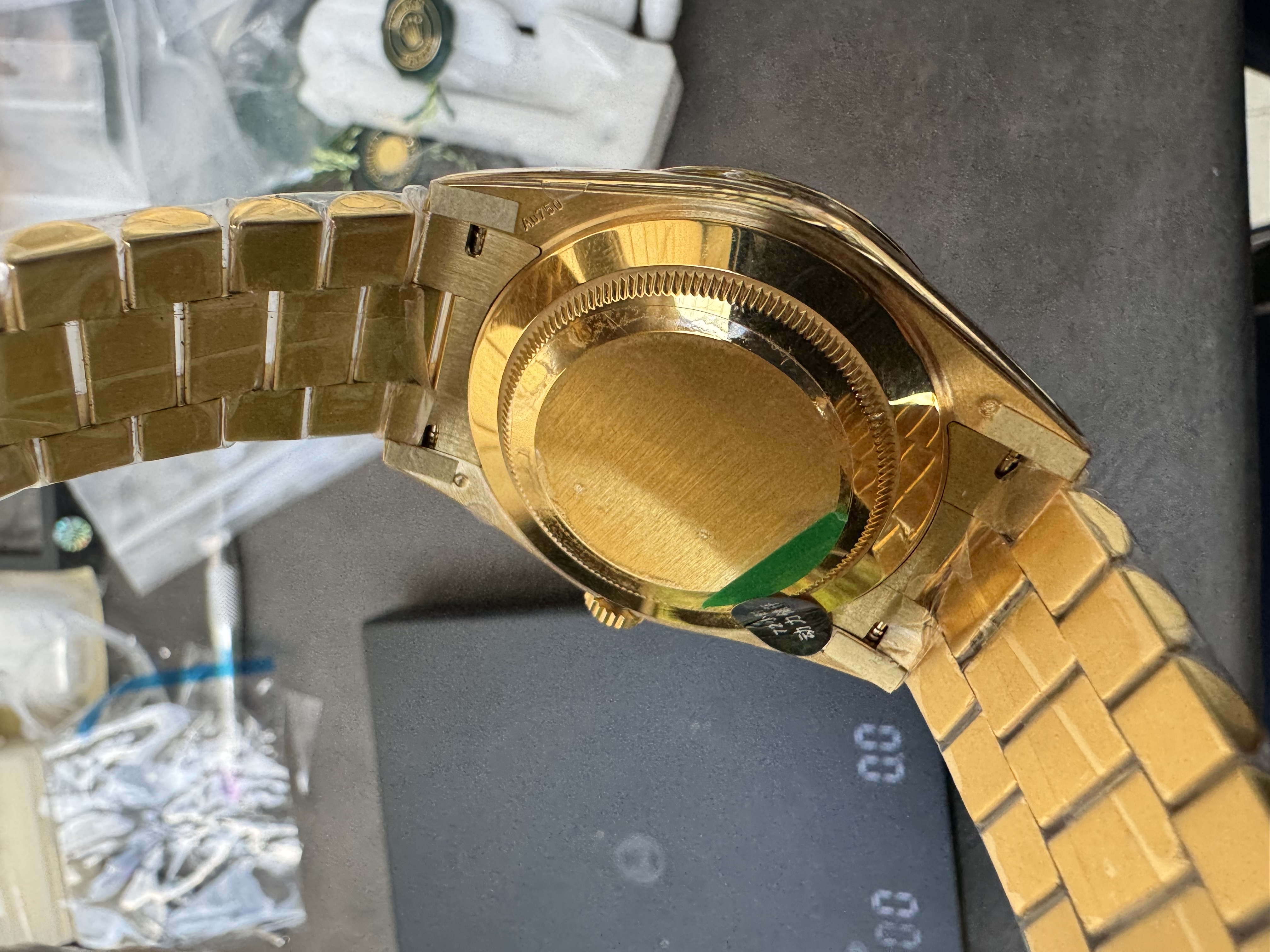 Super Clone Rolex 1:1 Day-Date 228238 Champagne Diamond Dial President Watch