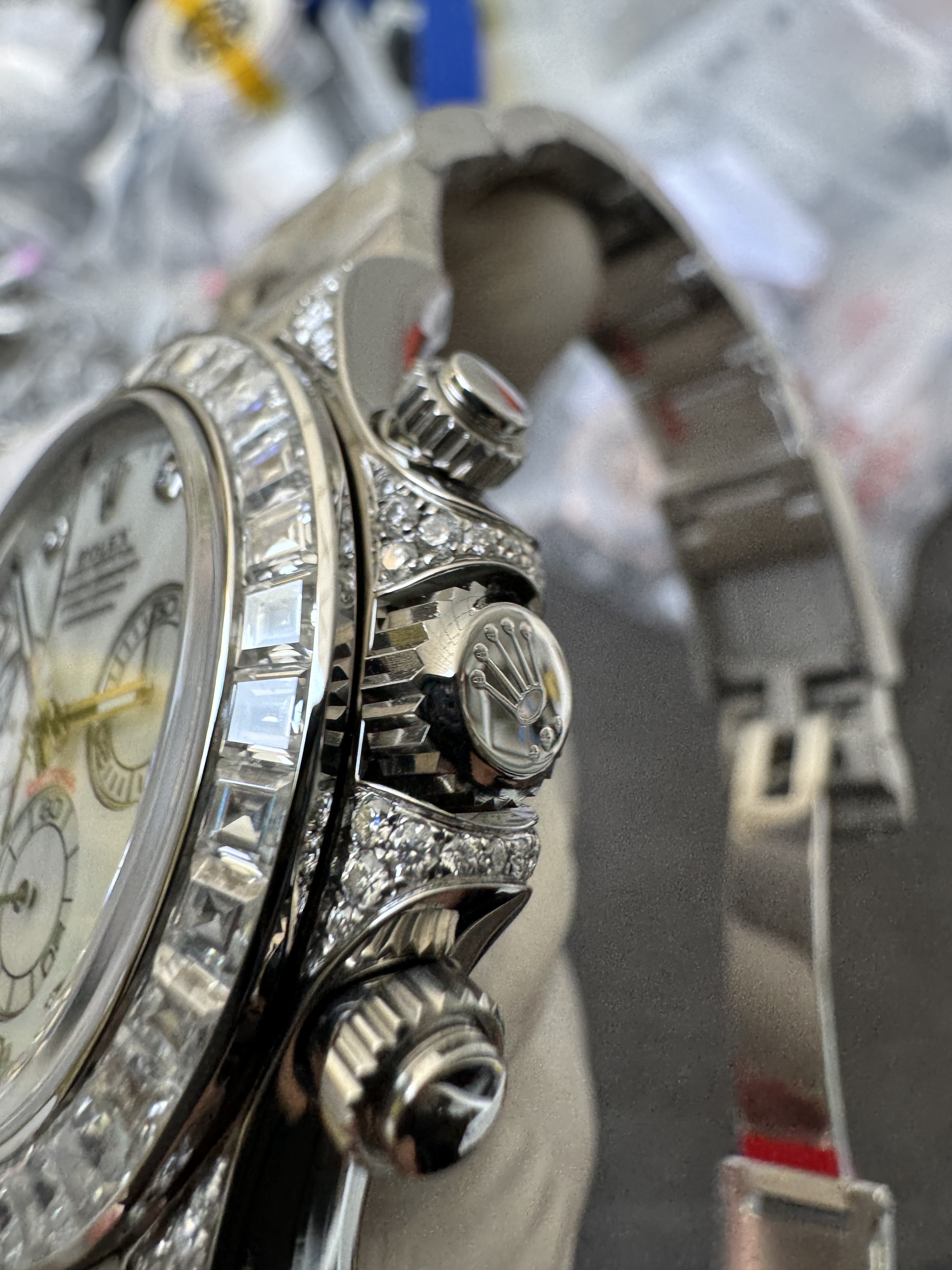 Super Clone Rolex 1:1 Daytona 116599RBR MOP Dial Full Diamond  4130 Movement