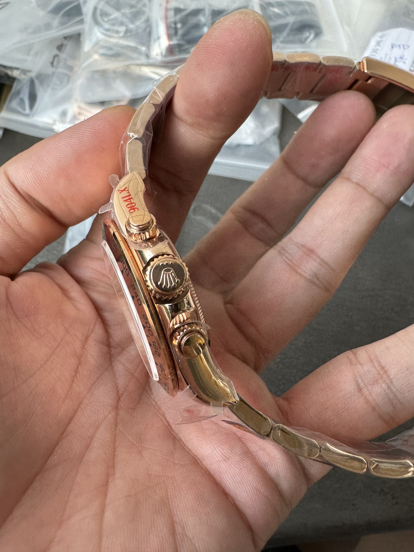 Super Clone Rolex 1:1 Daytona 116505 Rose Gold Pink Dial Black Sub-Dials | 4130 Movement