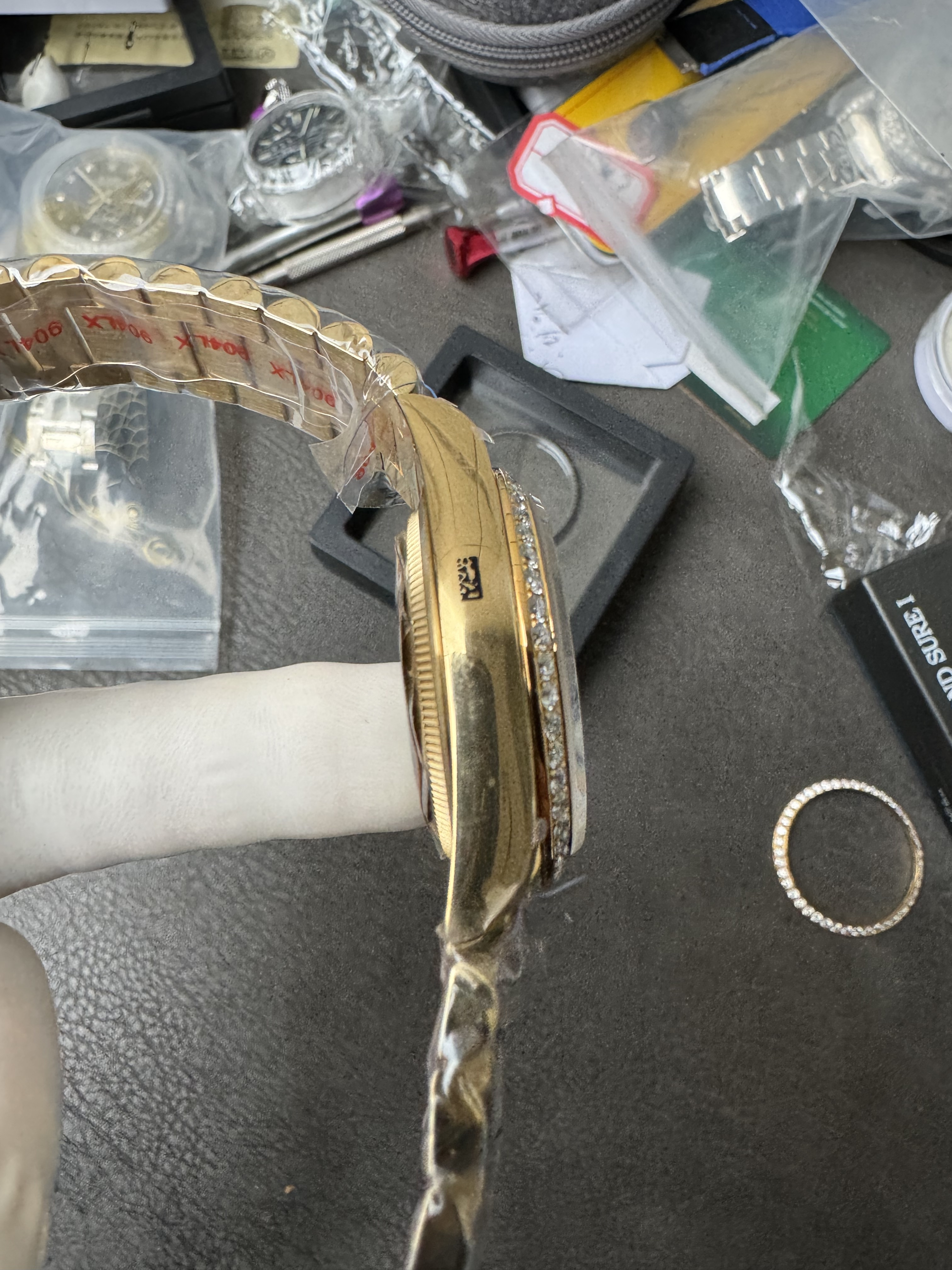 Luxury Gold Day-Date 40mm | Champagne Dial & Diamond Bezel | 1:1 Super Clone