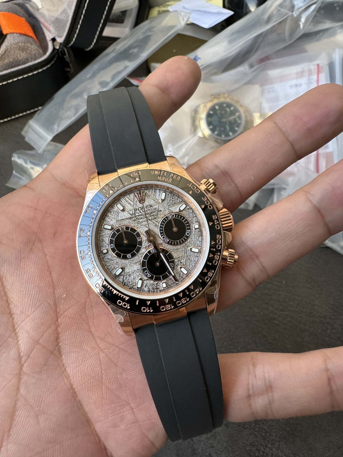 Super Clone Rolex 1:1 Daytona 116515LN Meteorite Dial Everose Gold | 4130 Movement