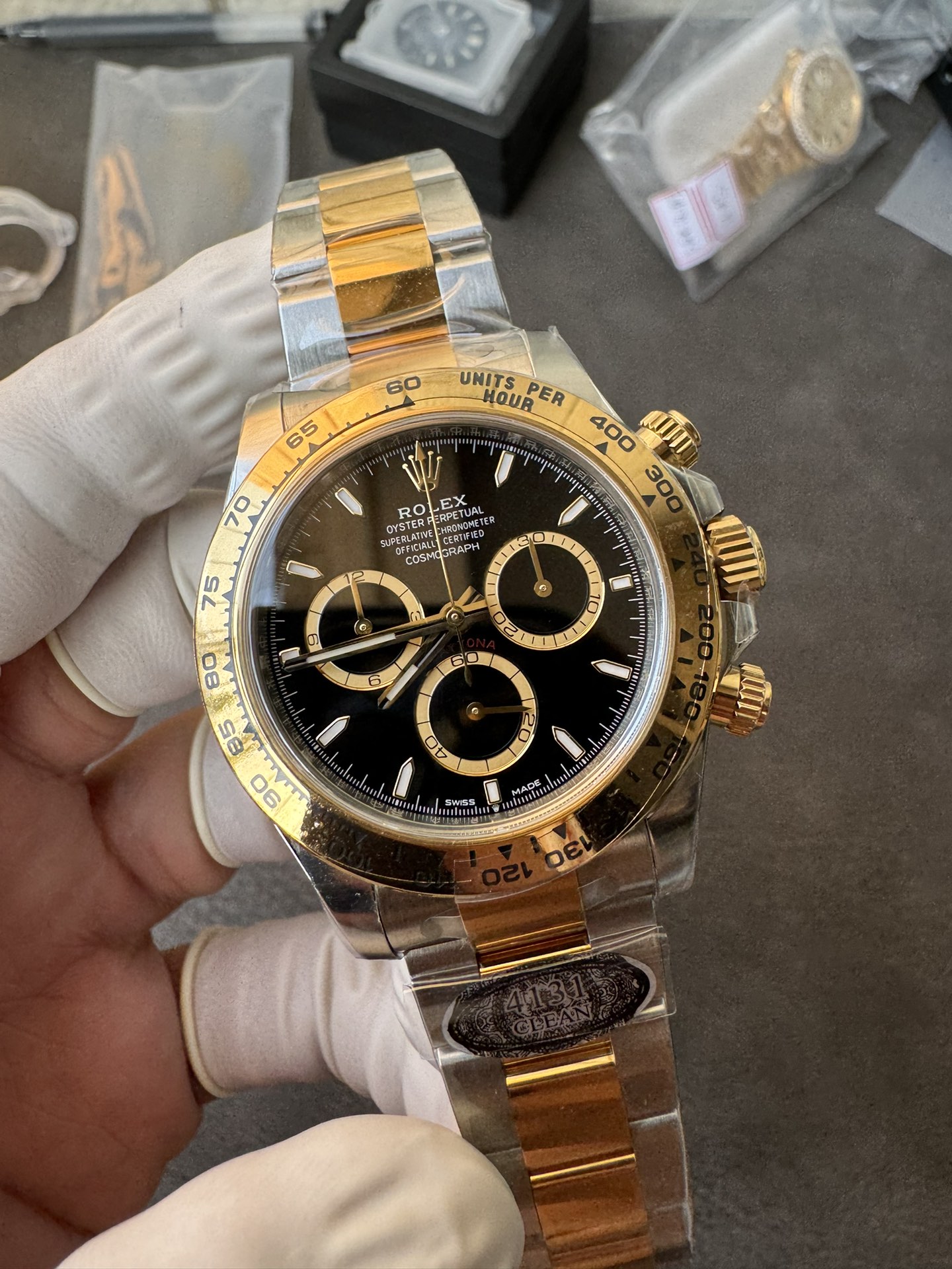 Super Clone Rolex 1:1 Daytona 116503 Black Dial Two-Tone Gold  4131 Movement