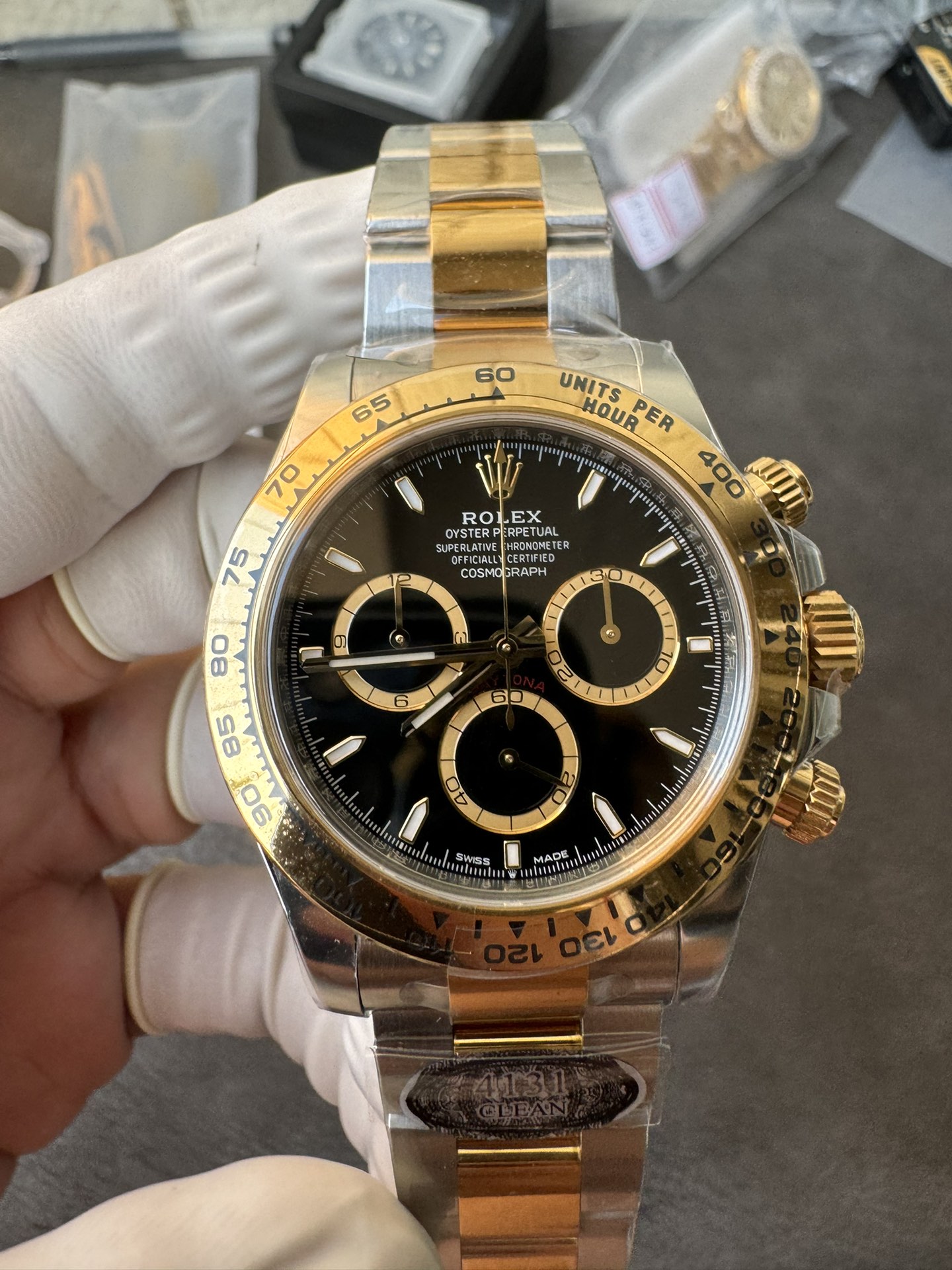 Super Clone Rolex 1:1 Daytona 116503 Black Dial Two-Tone Gold  4131 Movement
