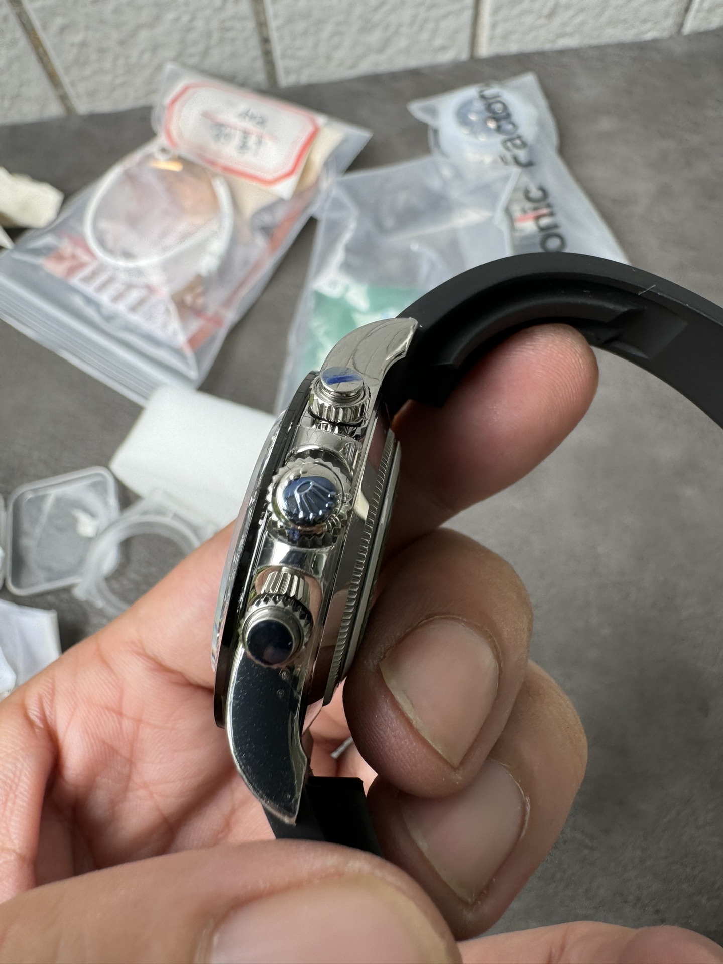 Super Clone Rolex 1:1 Daytona 116519LN Meteorite Dial Ceramic Bezel Oysterflex | 4130 Movement