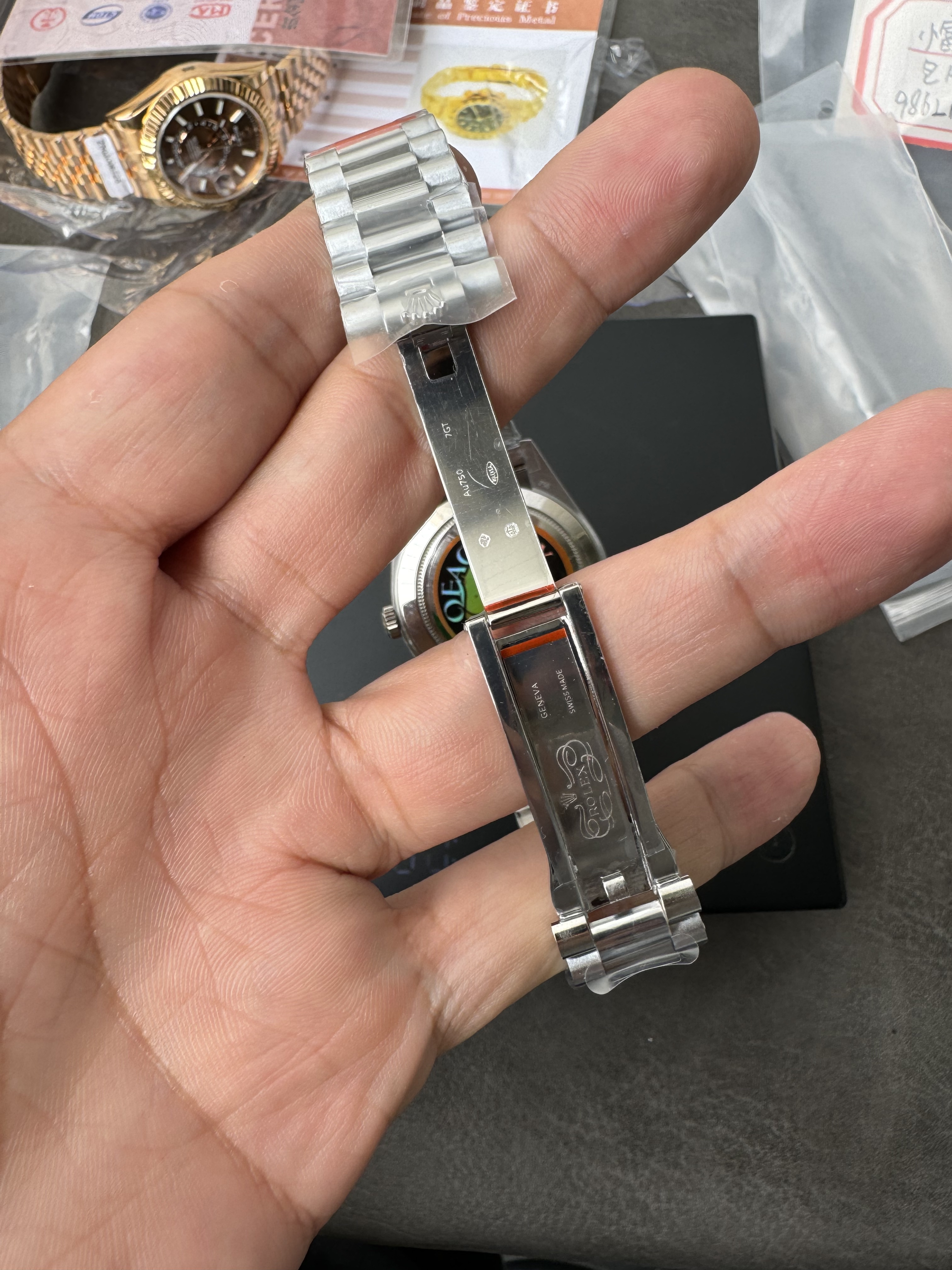 Super Clone Rolex Day-Date 40 – Rare Meteorite Dial in Full White Gold