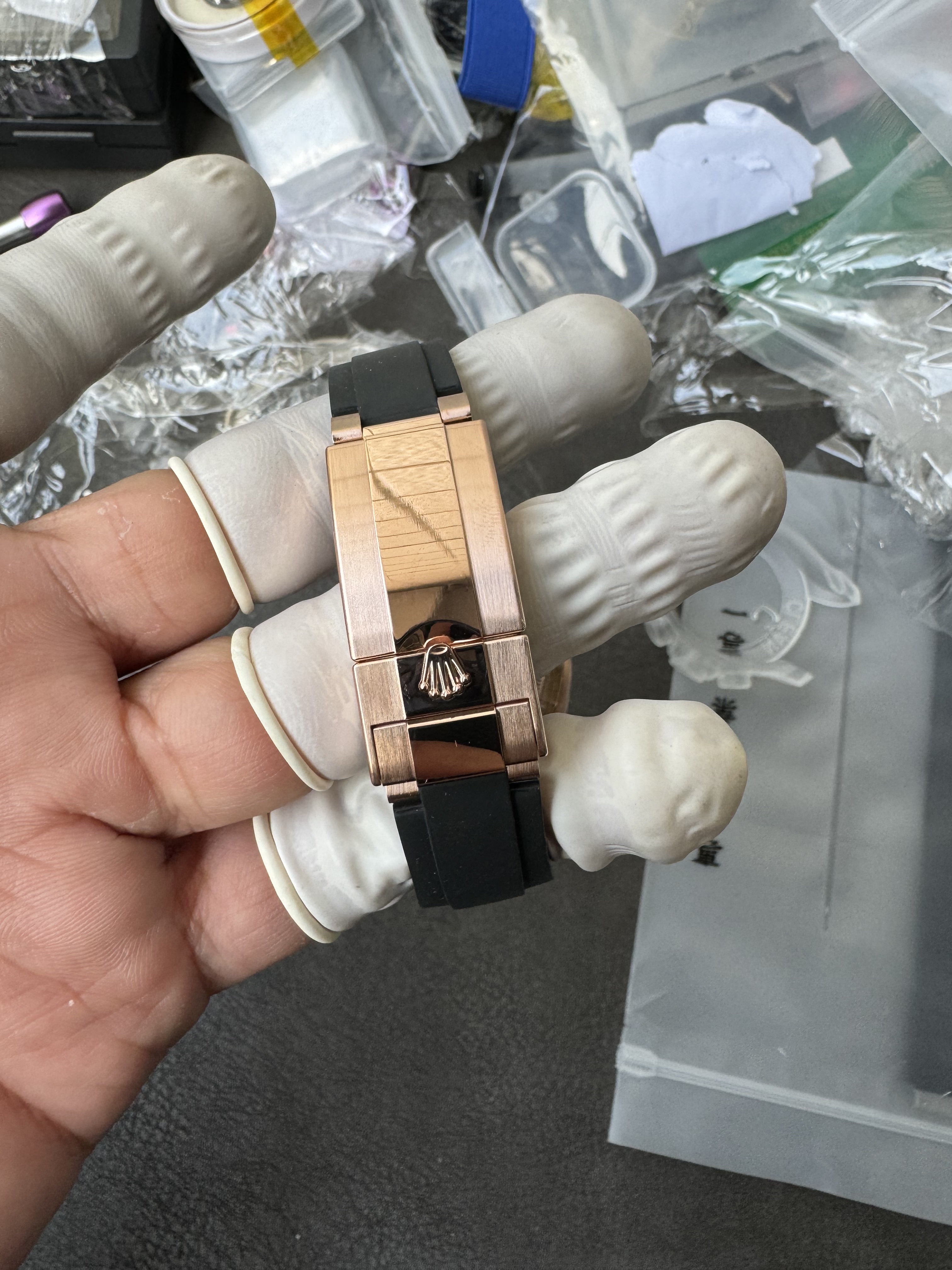 Super Clone Rolex 1:1 Daytona 116515LN Chocolate Dial 4130 Movement – Rose Gold on Oysterflex