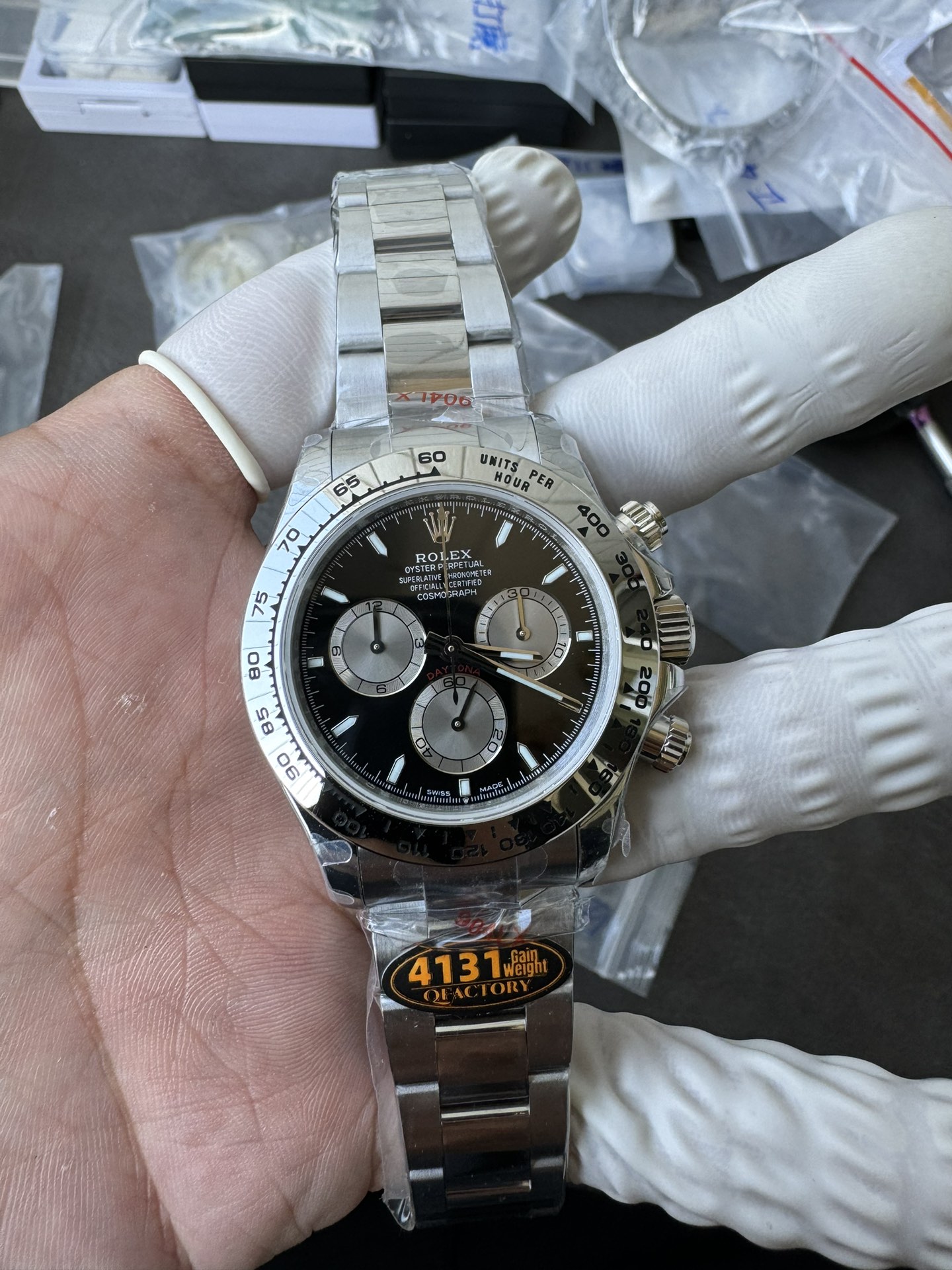 Super Clone Rolex 1:1 Daytona 126500LN Black Dial – 4131 Movement